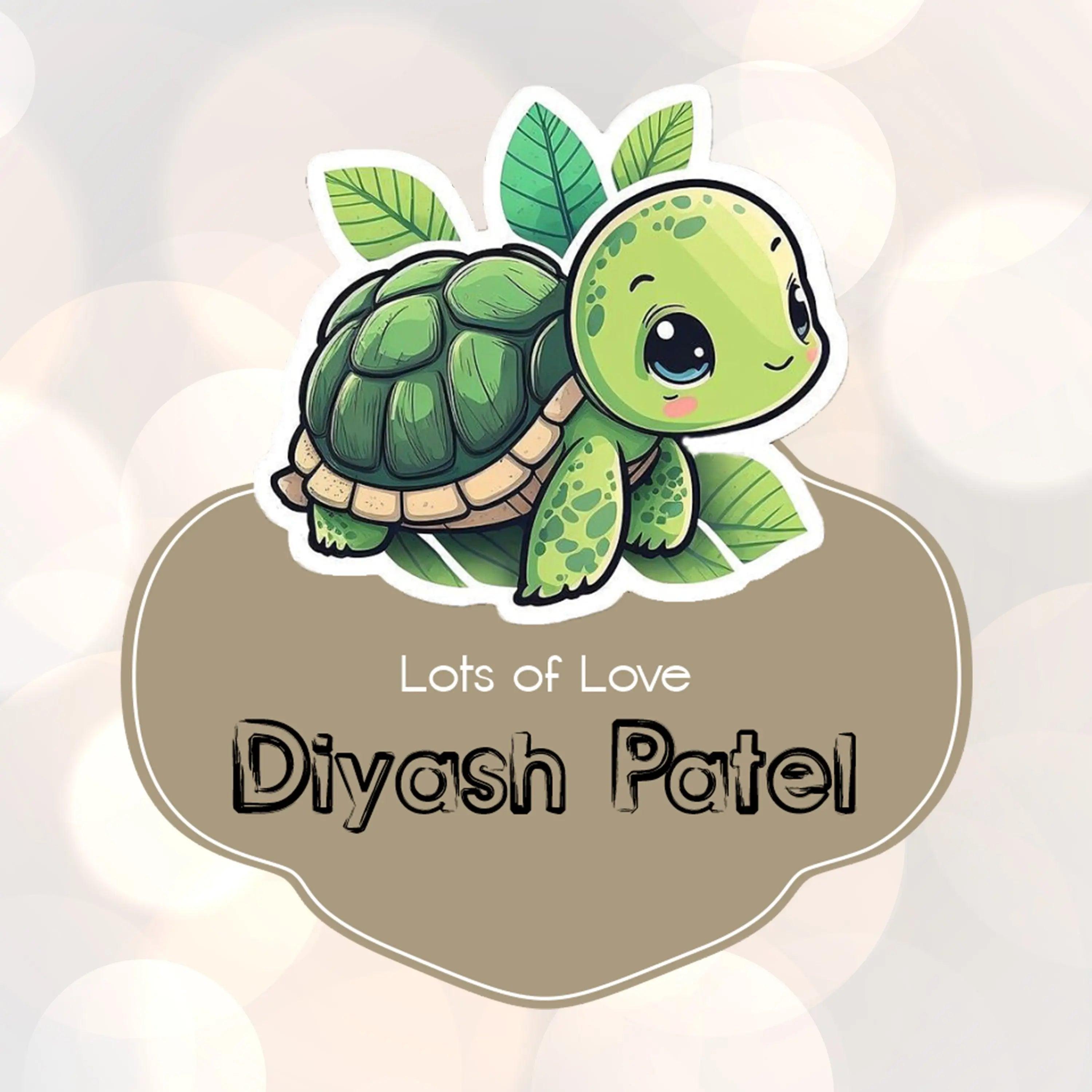 Die-Cut Gift Tags/Gift Labels - Turtle Treat