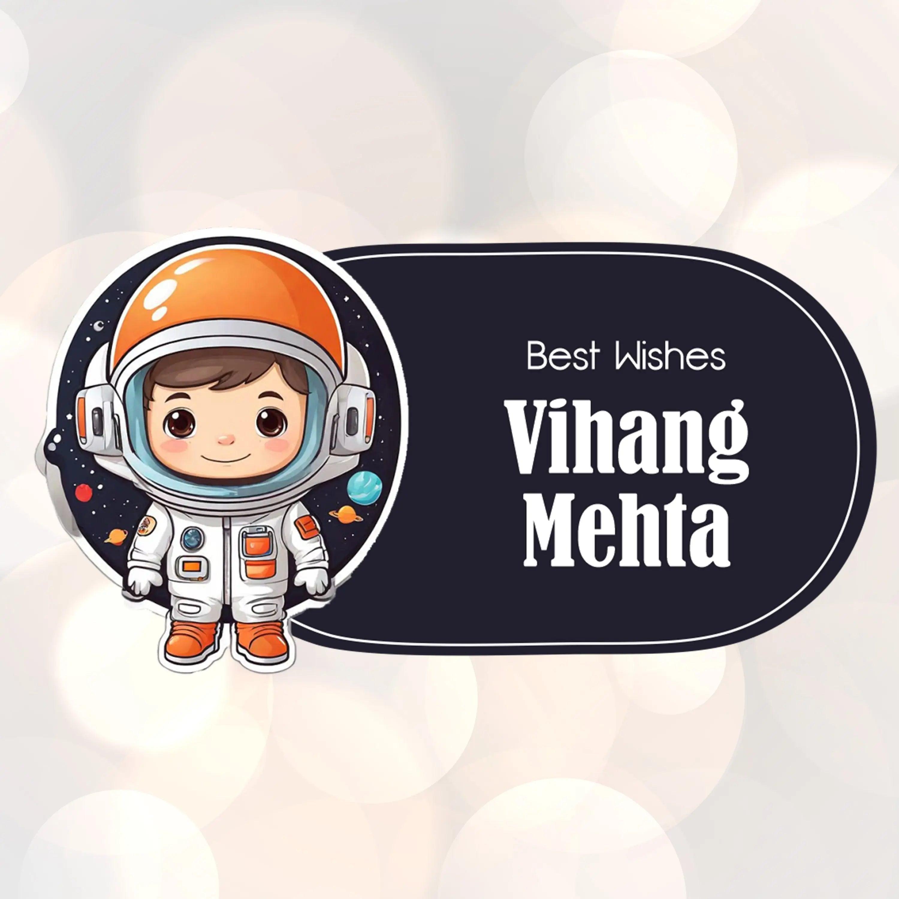 Die-Cut Gift Tags/Gift Labels - Space Boy Design