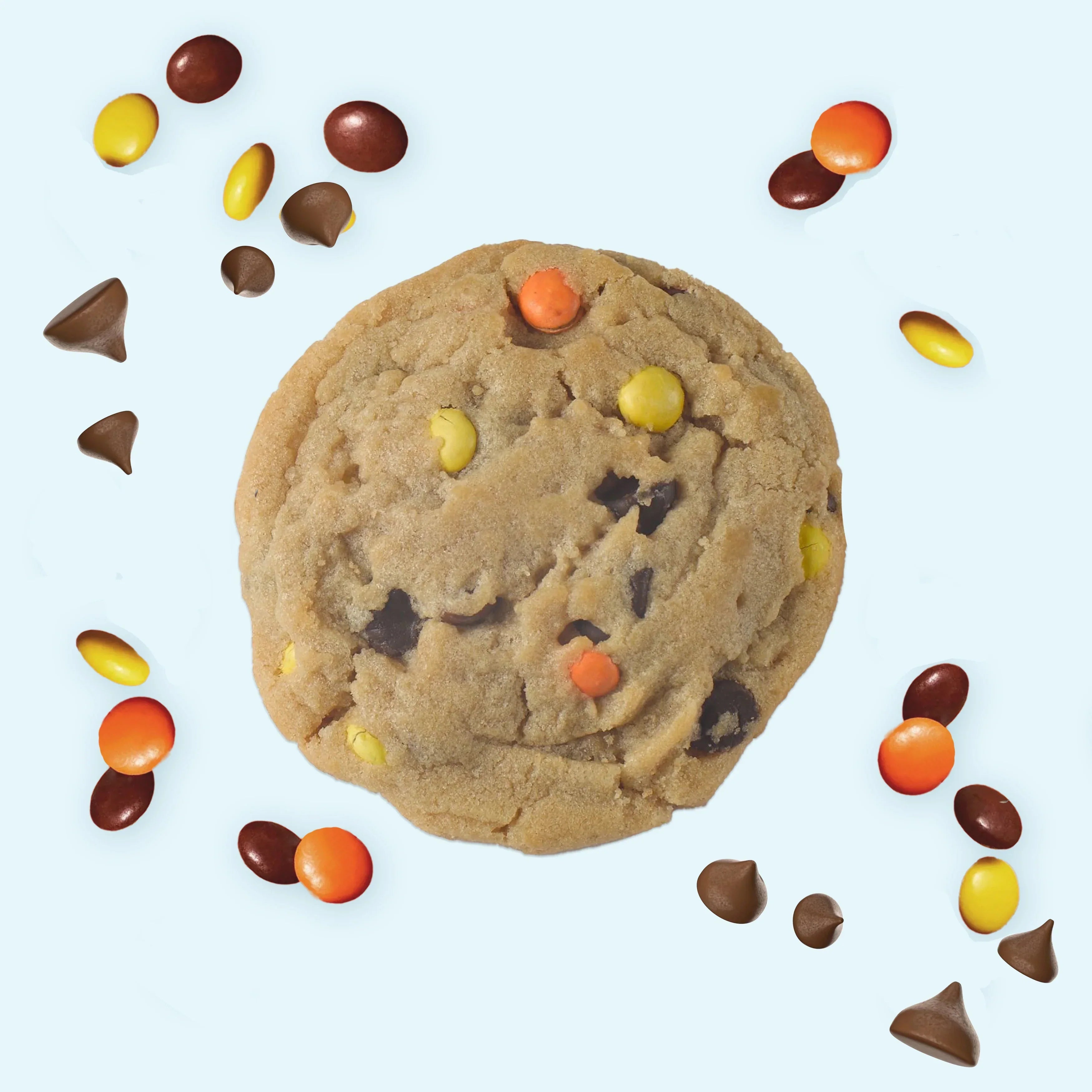 Double Trouble PB Choco Chip Cookies