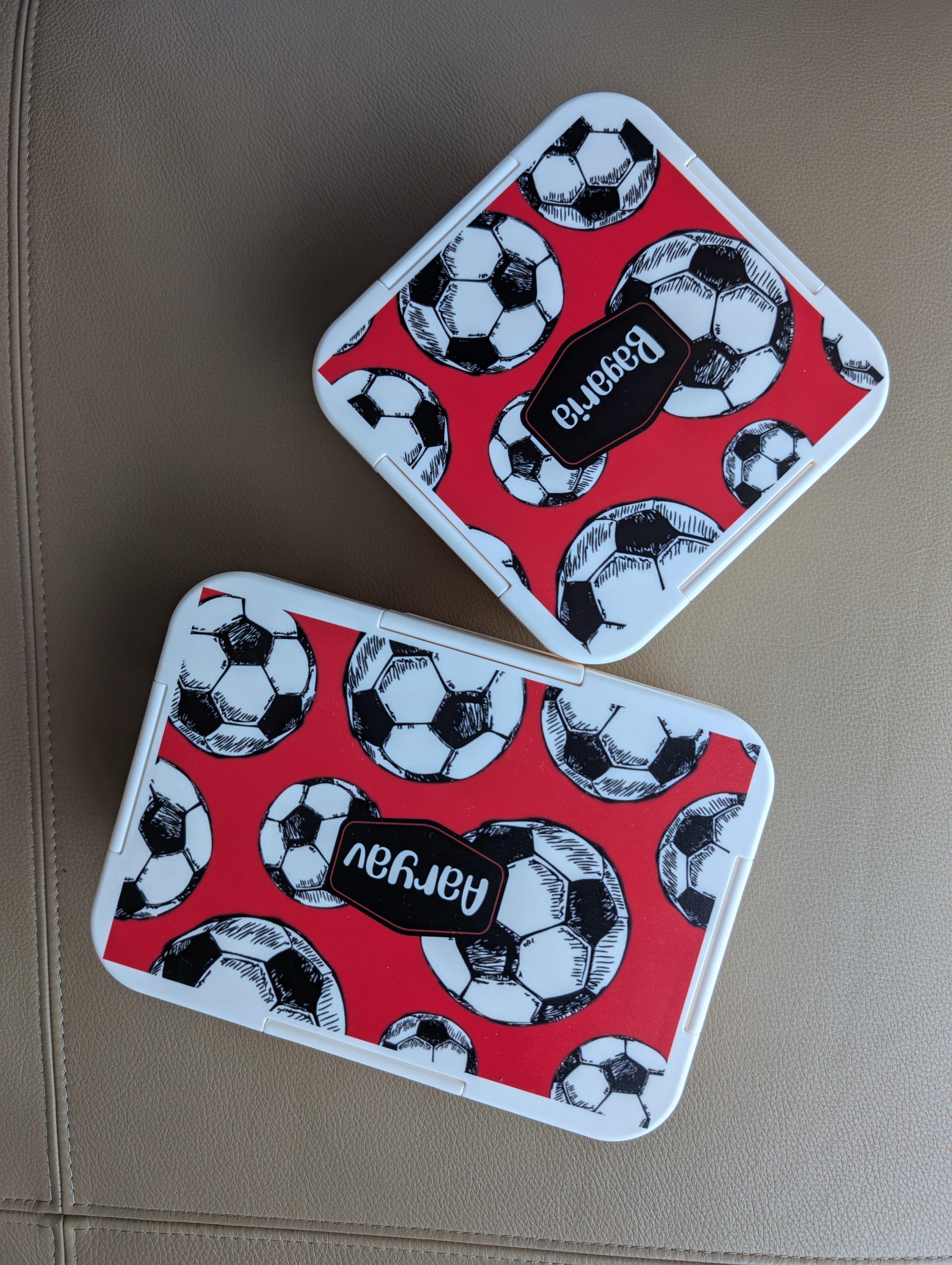 Custom Snack Box & Lunch Box for kids - Football Design