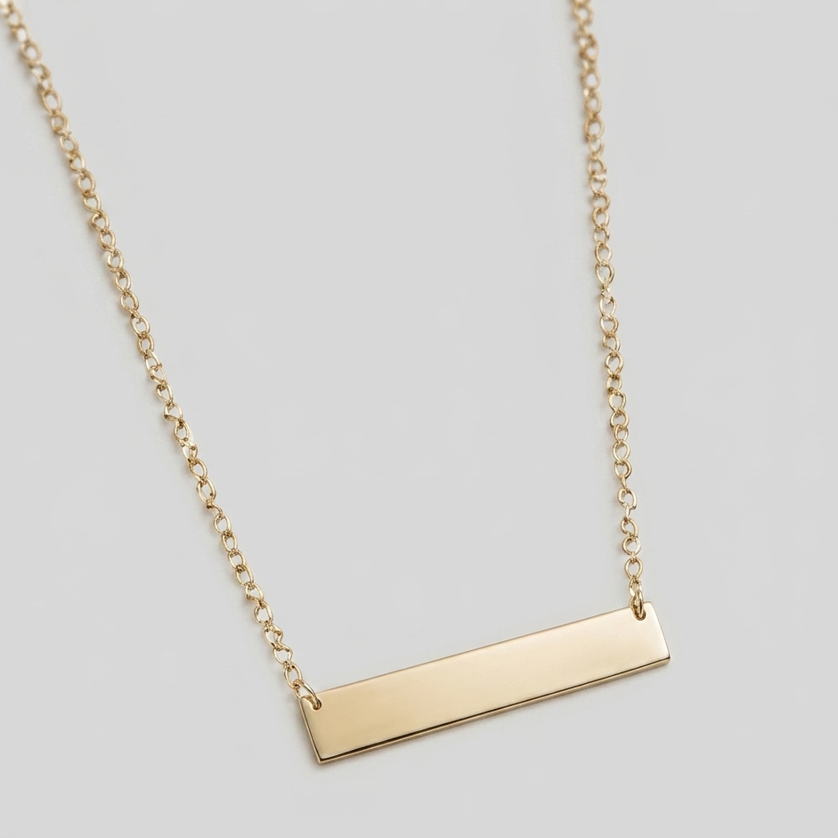 Minimal Bar Necklace-clean & modern
