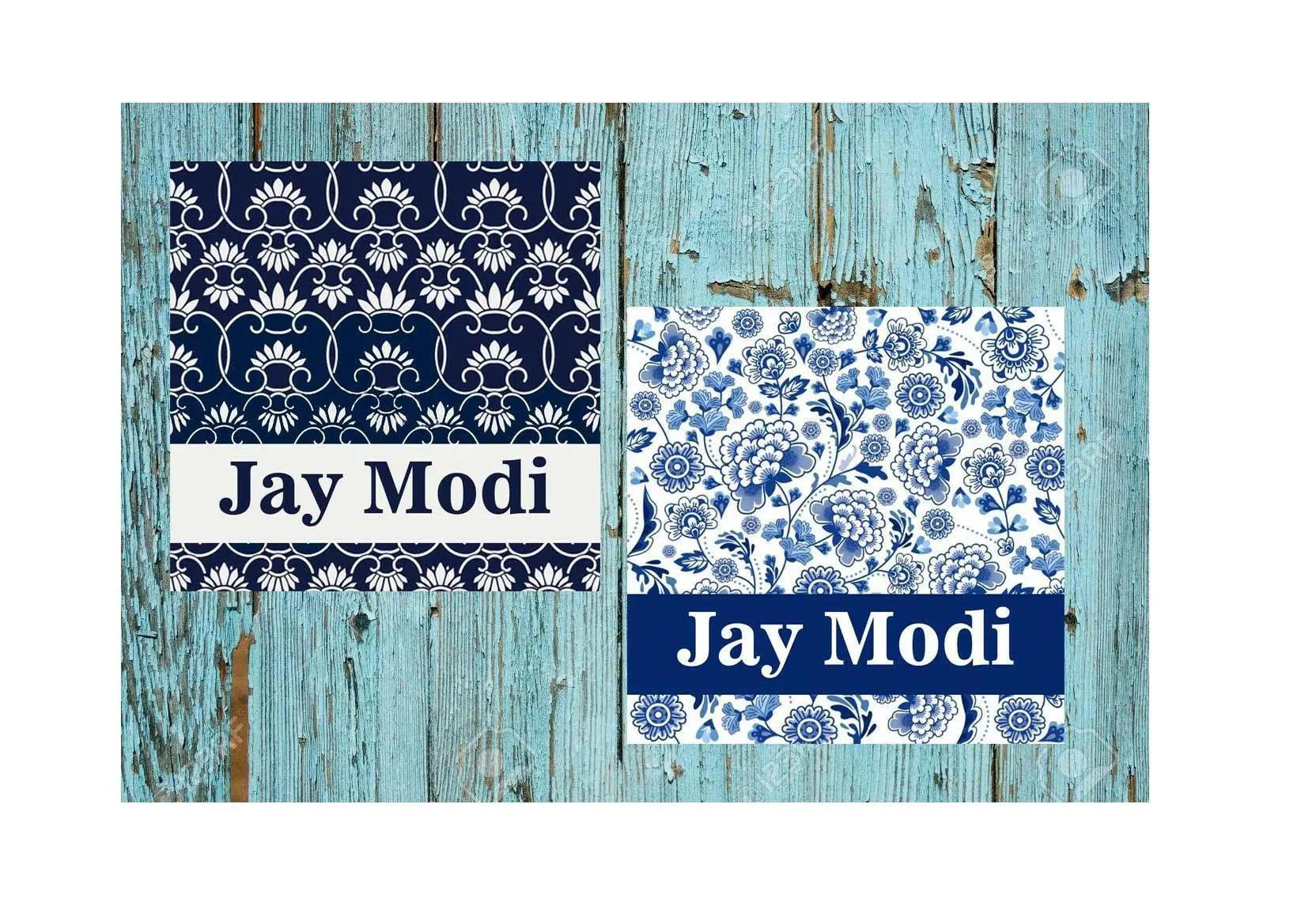 Gift tags Blue Filigree - Set of 10 - Chatterbox Labels