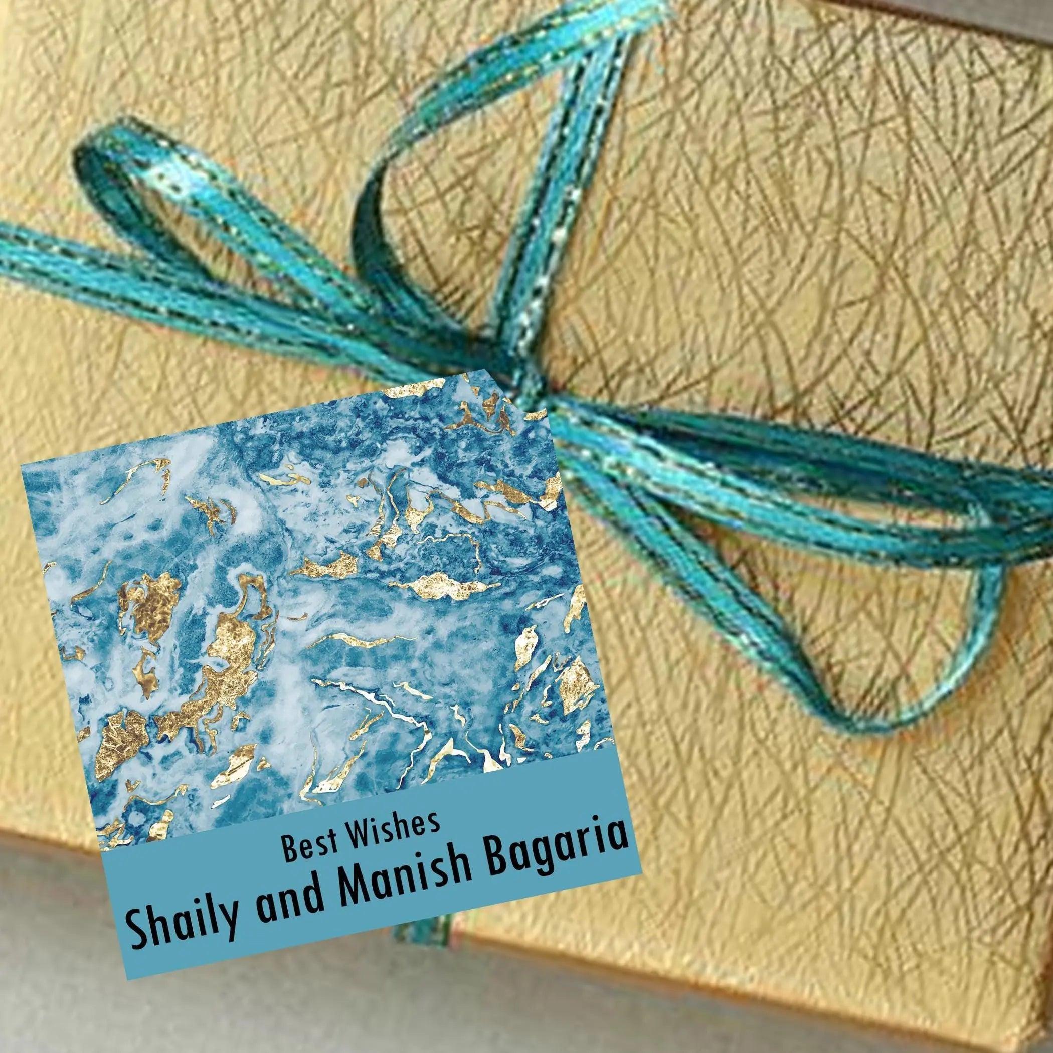 Gift tags Blue Marble - Set of 10 Chatterbox Labels