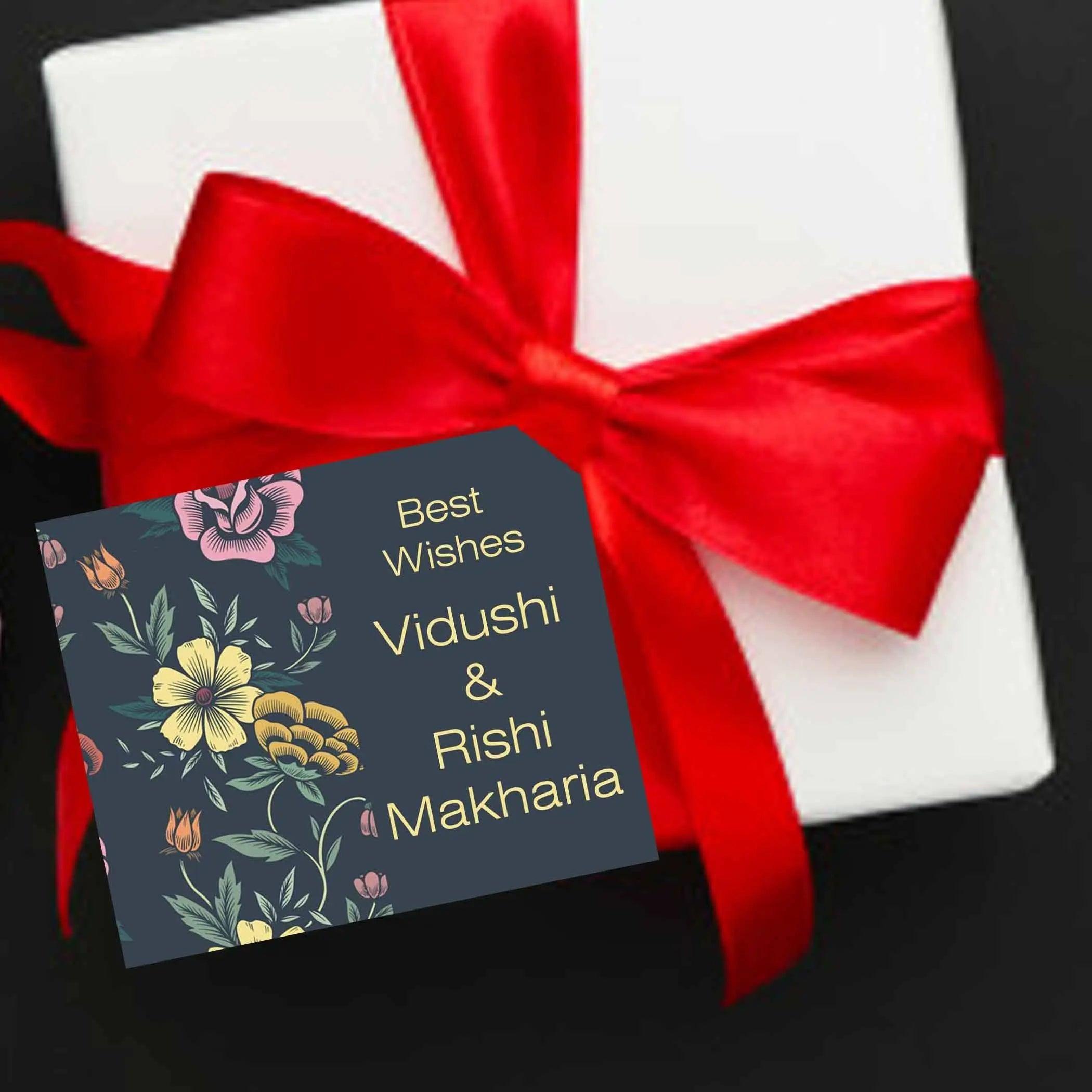 Gift tags Dark Floral - Set of 10 Chatterbox Labels