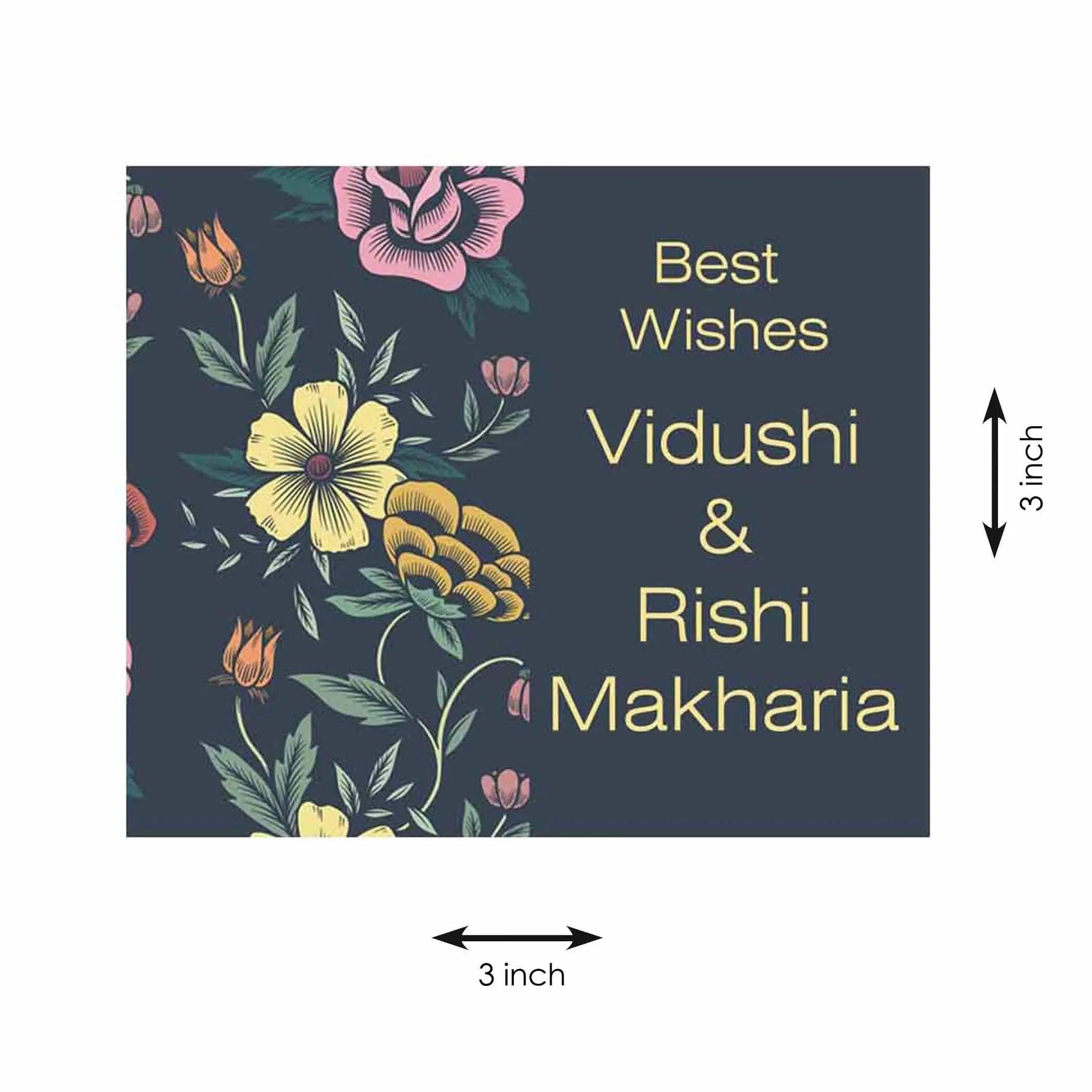 Gift tags Dark Floral - Set of 10 Chatterbox Labels
