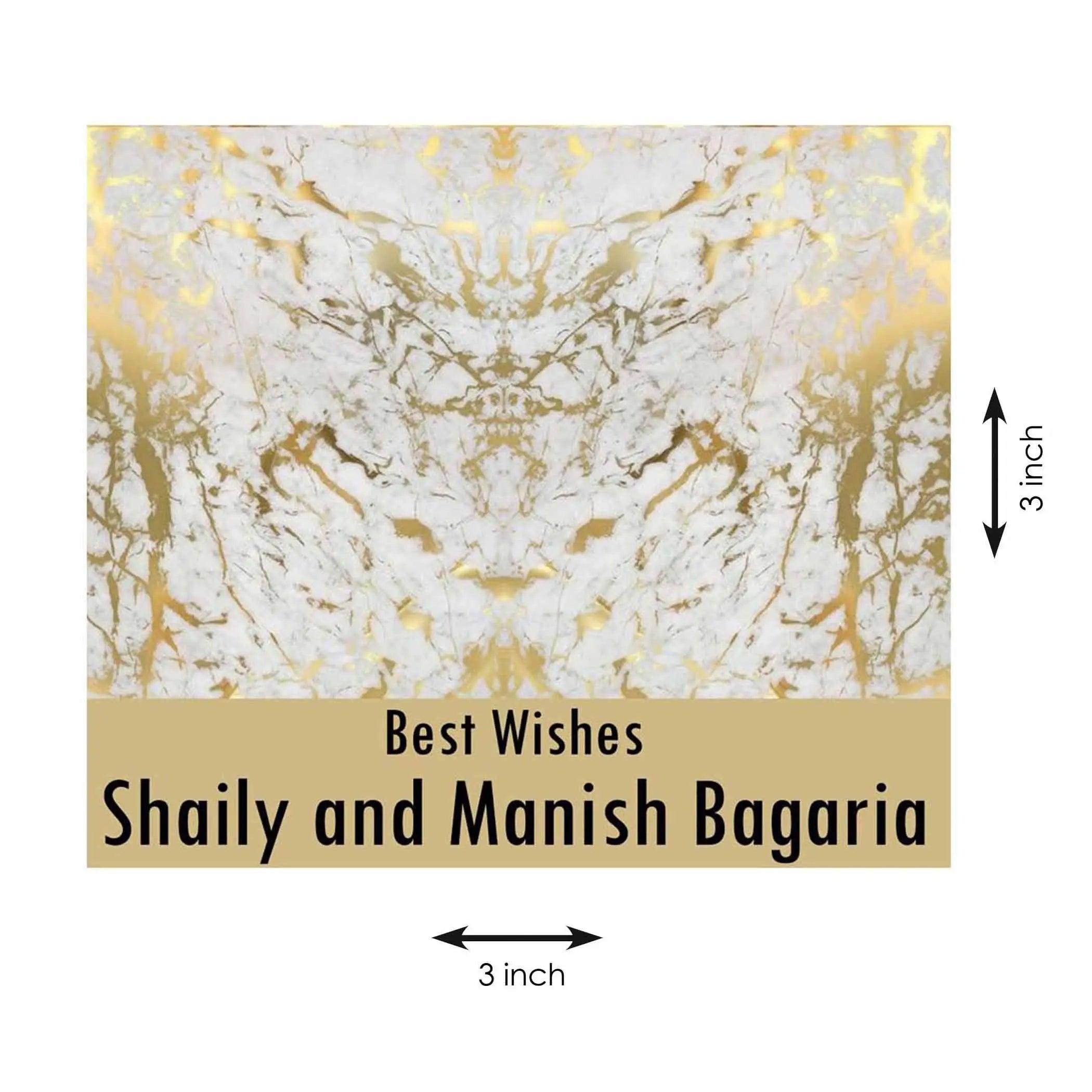 Gift tags Golden Marble - Set of 10 Chatterbox Labels
