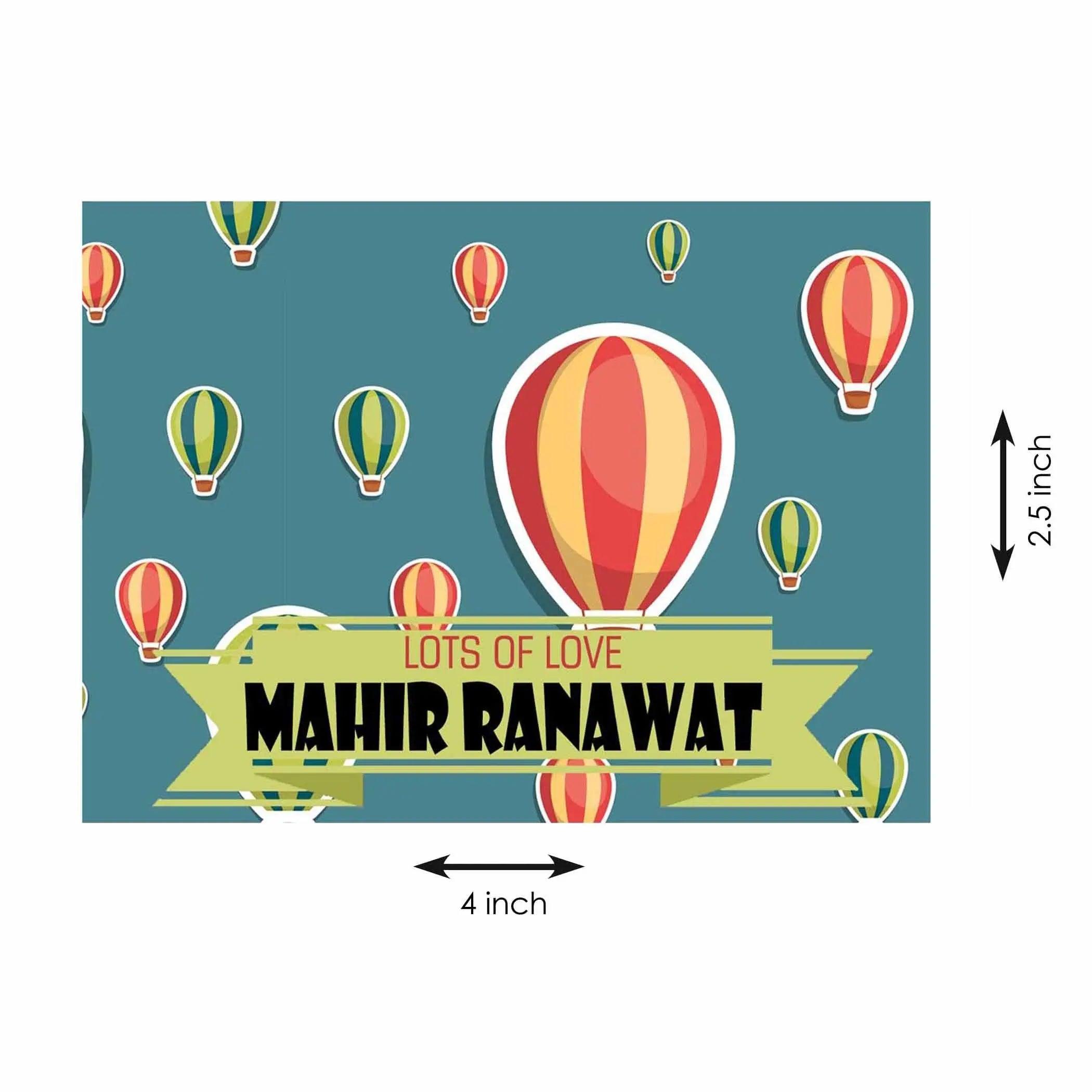 Gift tags Hot Air Balloon - Set of 10 Chatterbox Labels