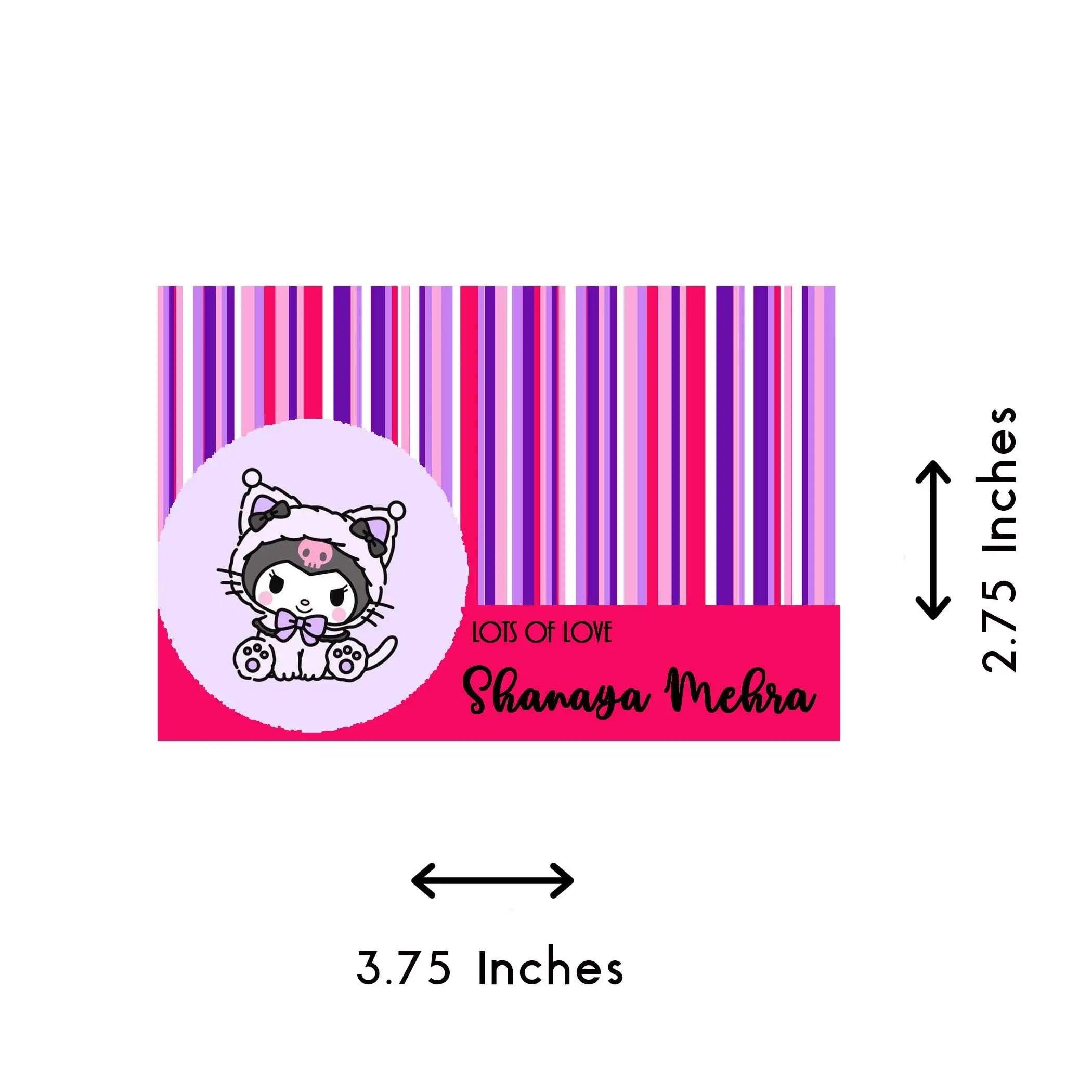 Gift tags / Gift Stickers - Kuromi theme Chatterbox Labels
