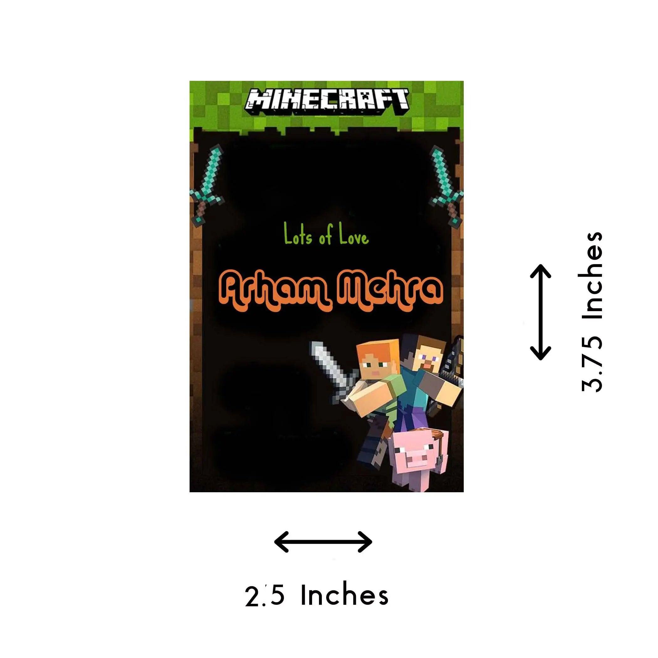 Gift tags / Gift Stickers - Minecraft theme Chatterbox Labels