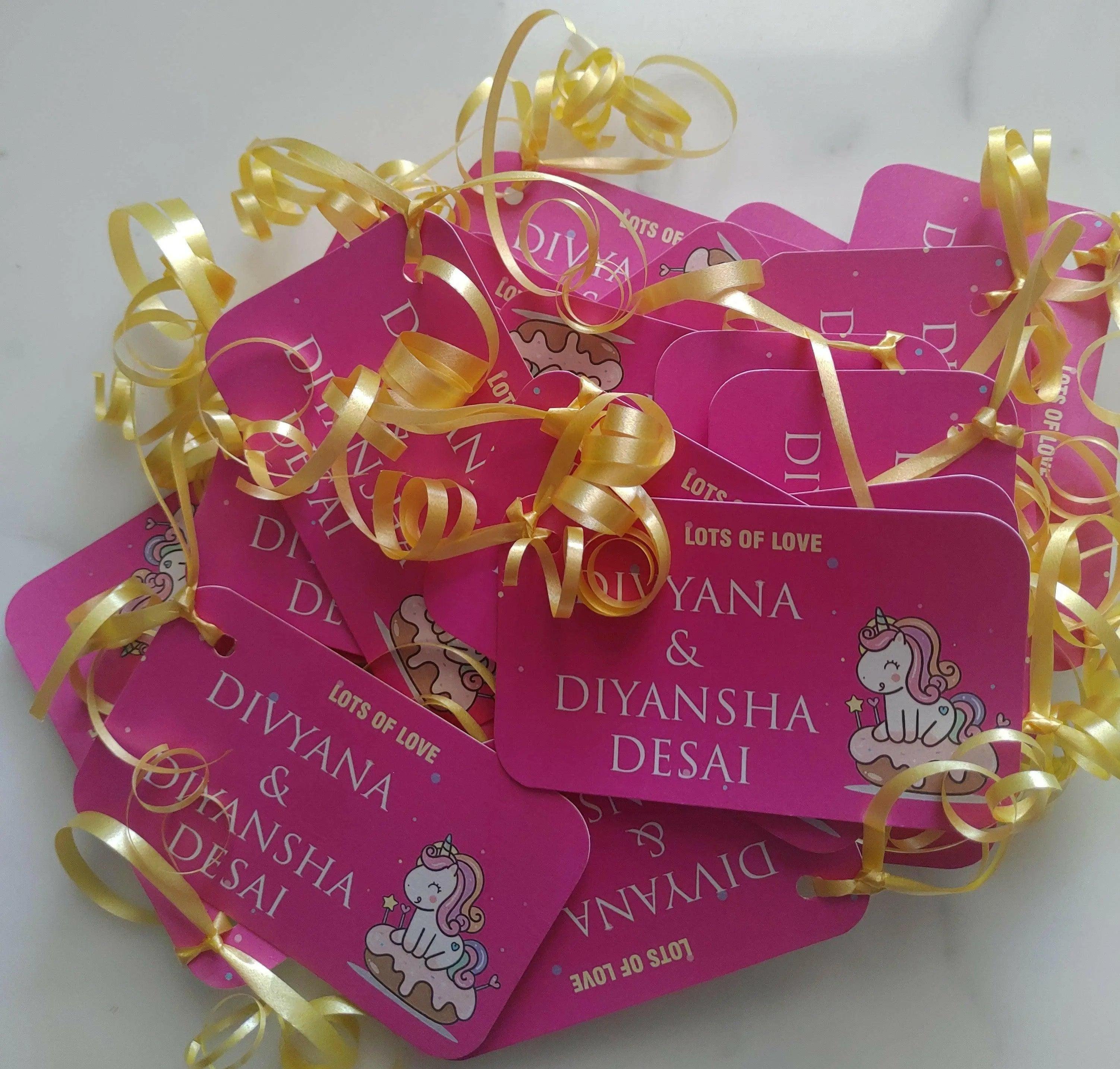 Gift tags Pink Unicorn - Set of 10 Chatterbox Labels