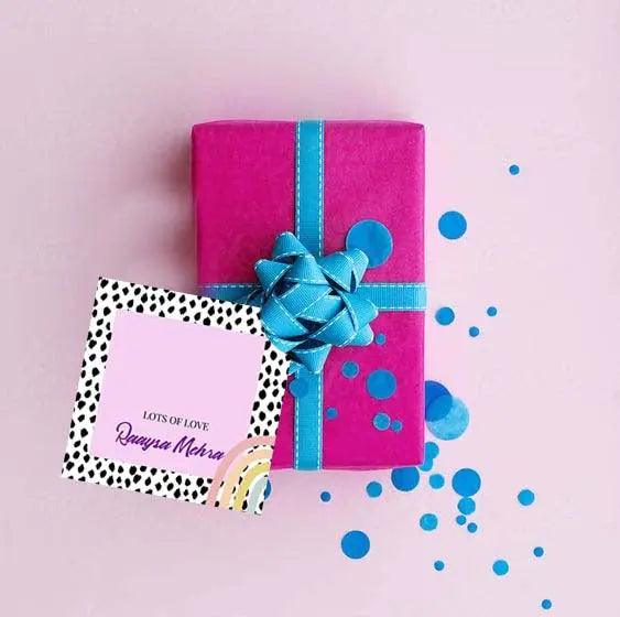 Gift tags / Gift Stickers - Polka Prism theme Chatterbox Labels