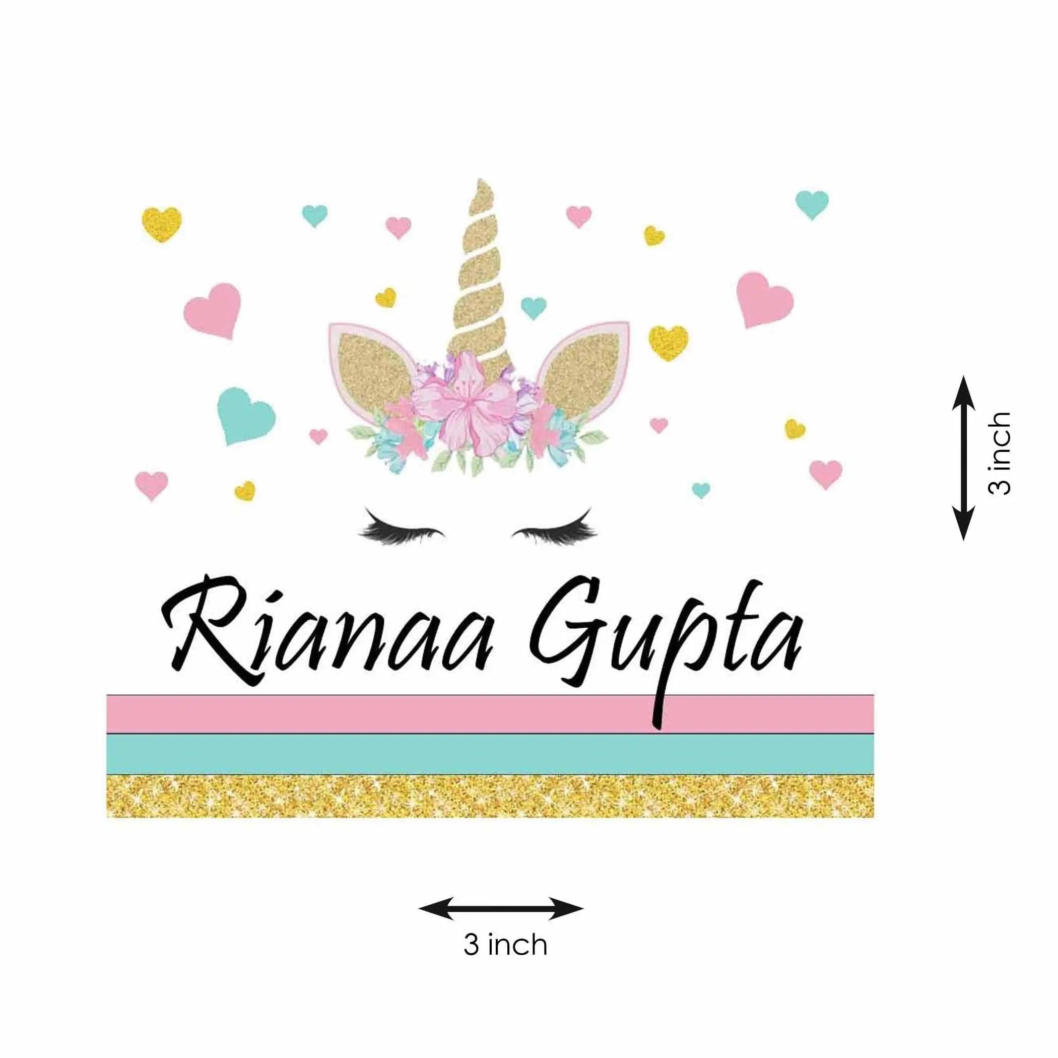 Gift tags Unicorn Glitter - Set of 10 Chatterbox Labels