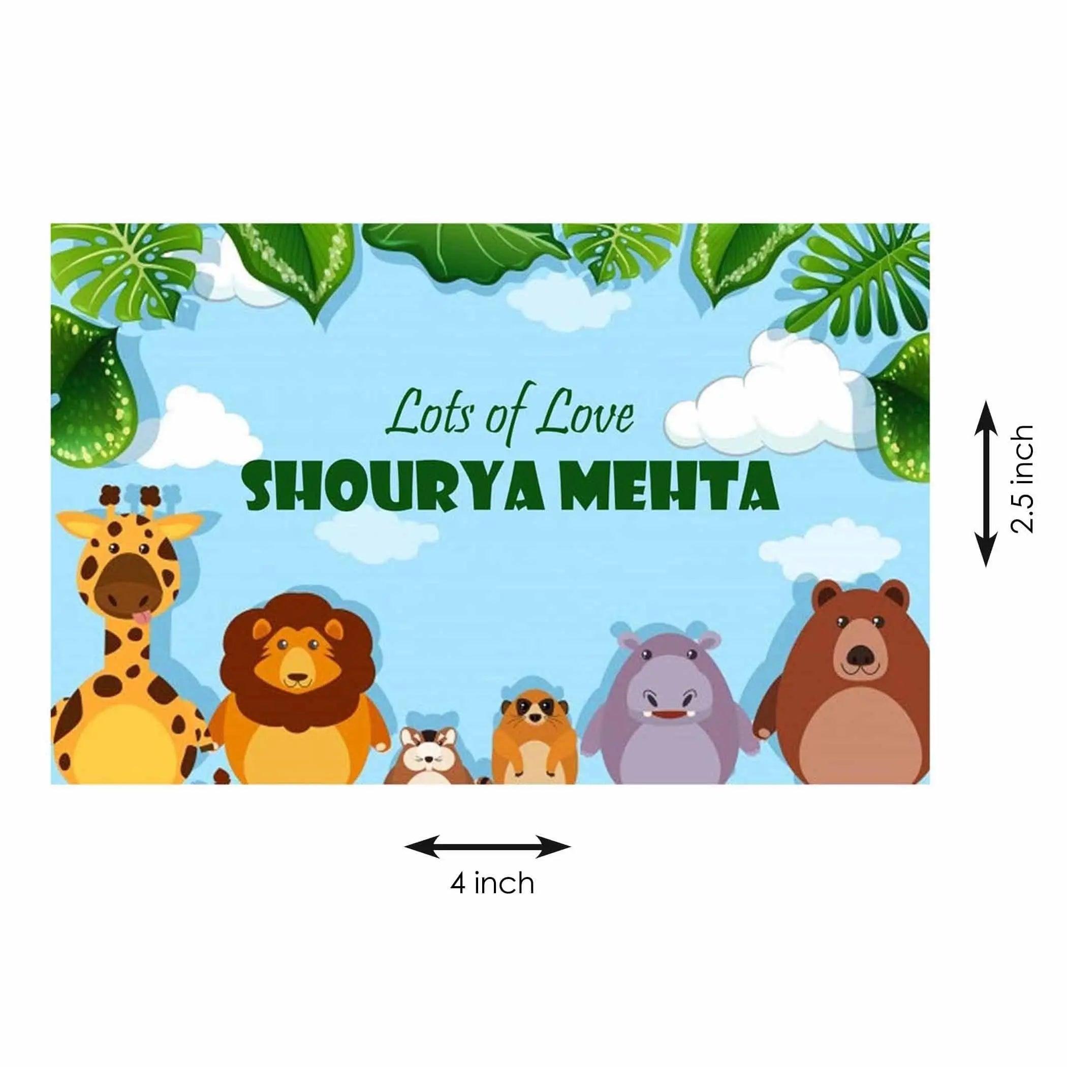 Gift tags Jungle Theme - Set of 10 - Chatterbox Labels