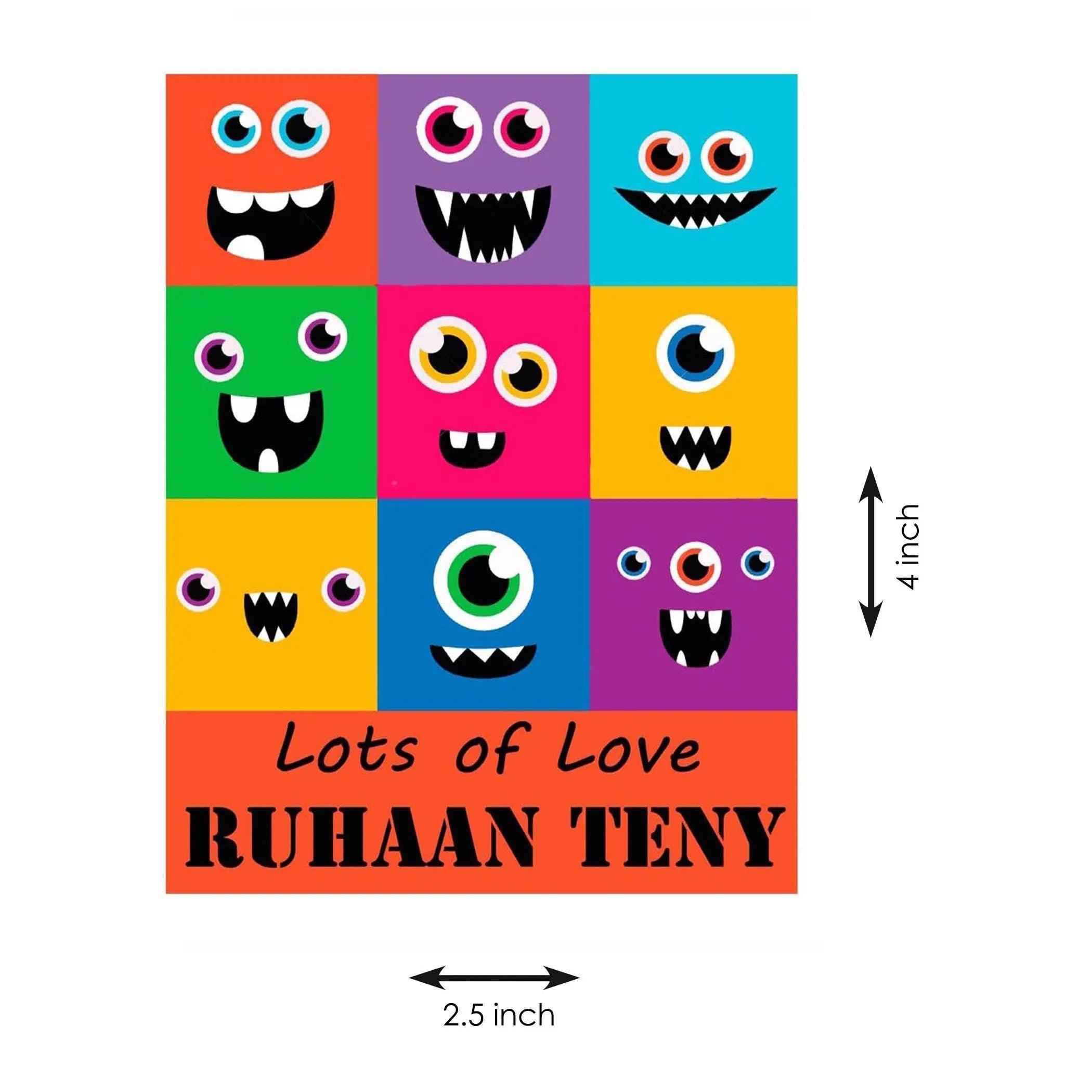 Gift tags Multicolor Monster - Set of 10 - Chatterbox Labels
