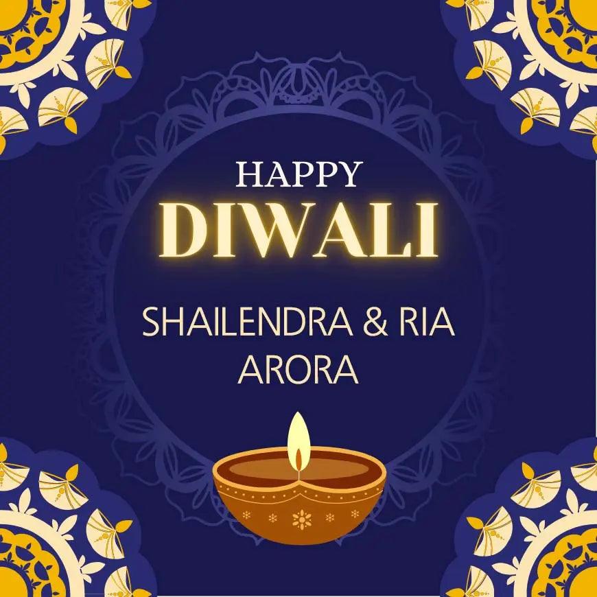 Happy Diwali Gift Tags/Gift Stickers - Luminous Royalty Design Chatterbox Labels