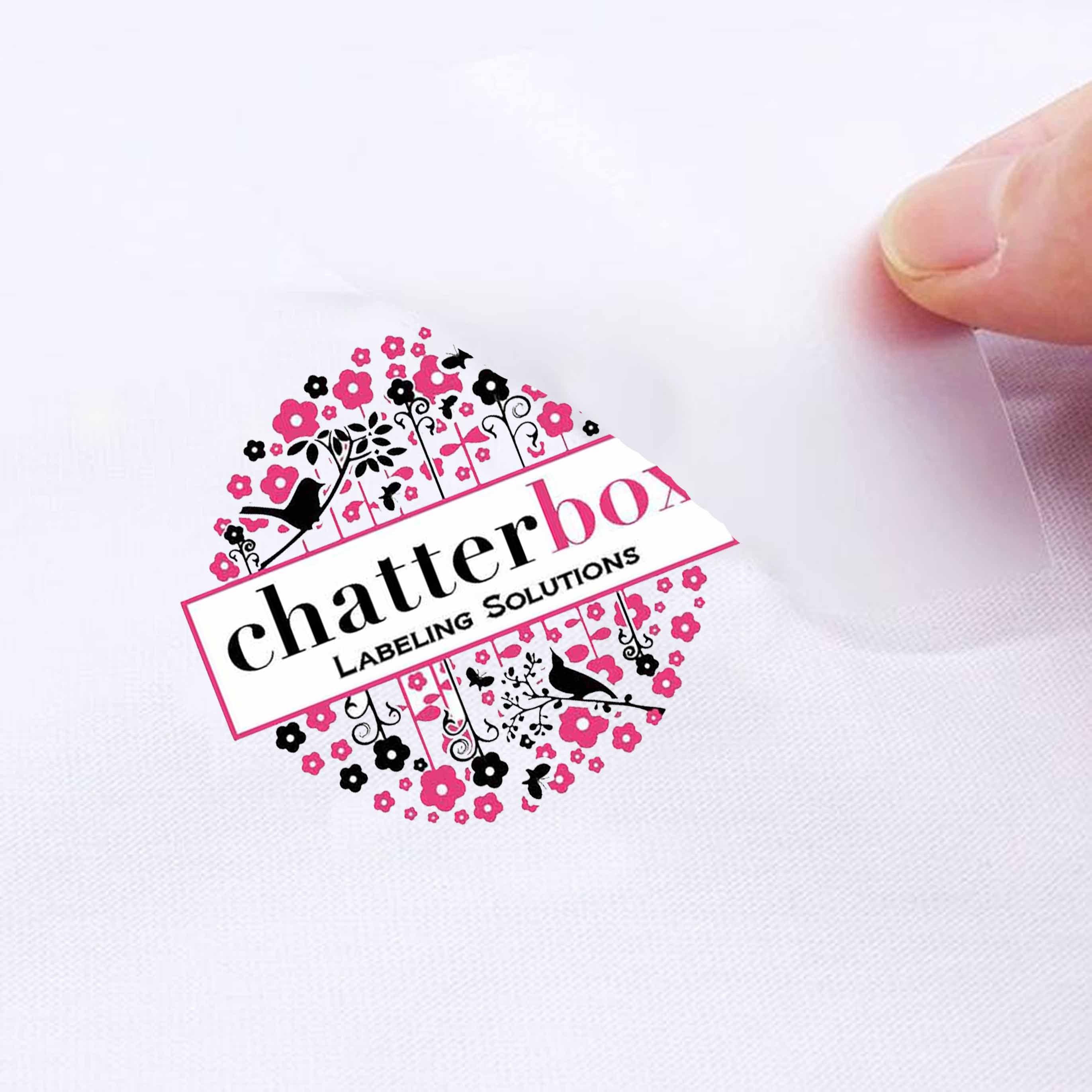 Heat Transfer Clothing Labels- Set of 120 Chatterbox Labels
