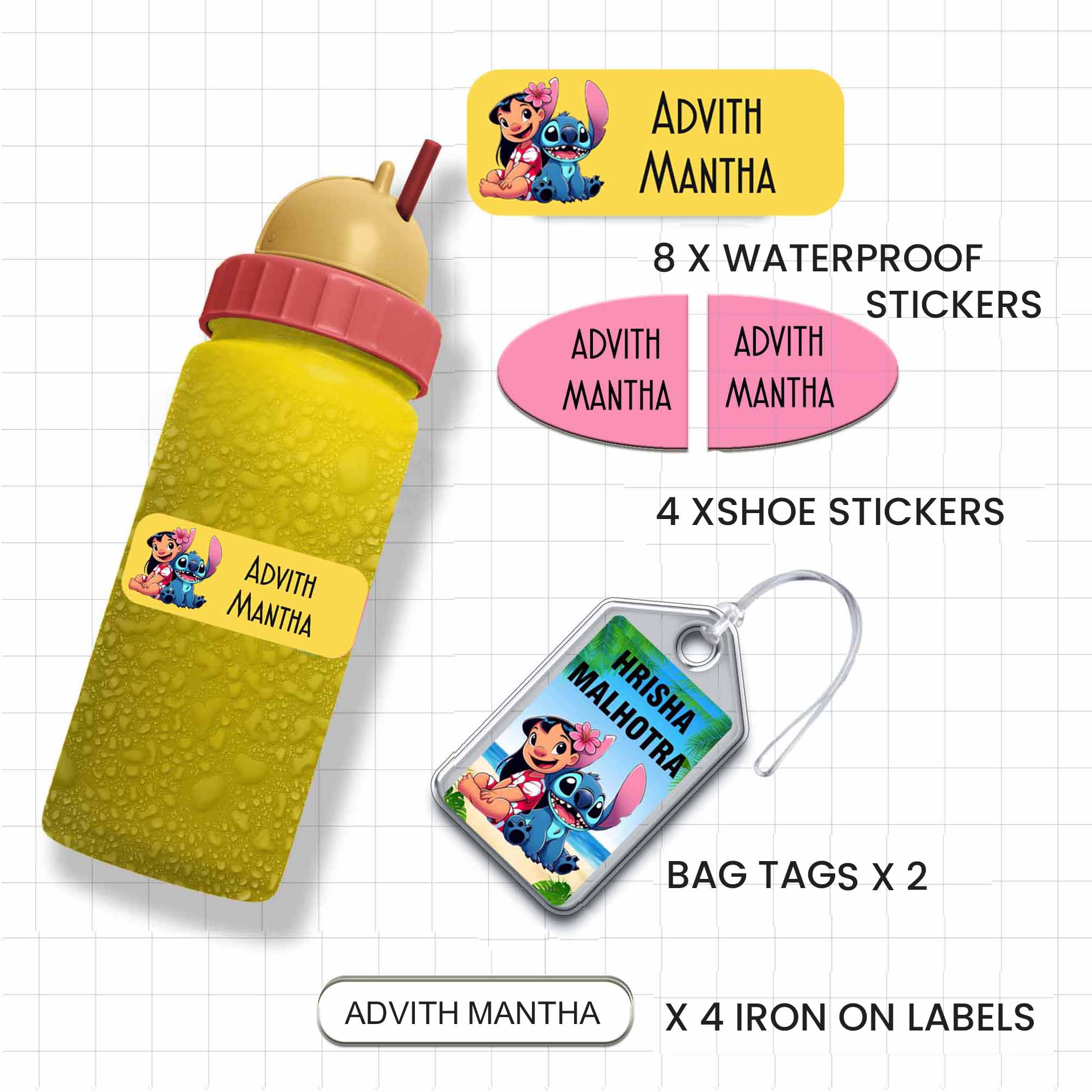 Mini Combo Label Pack - Set of 18