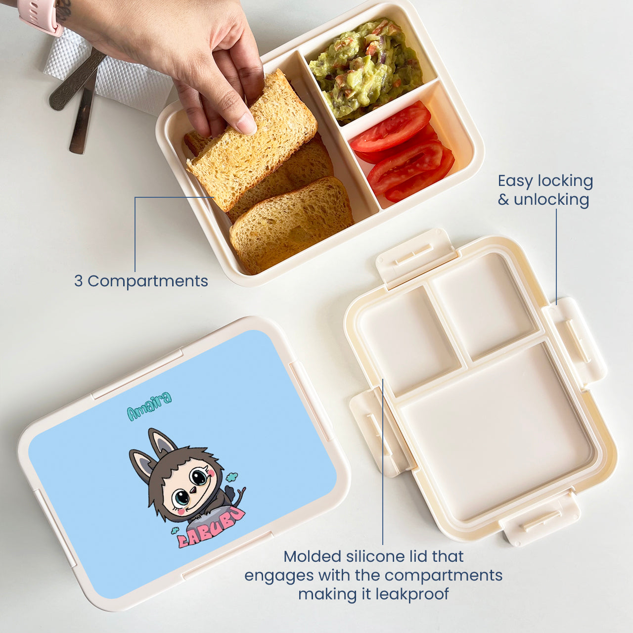 Custom Snack Box & Lunch Box for kids - Labubu Design