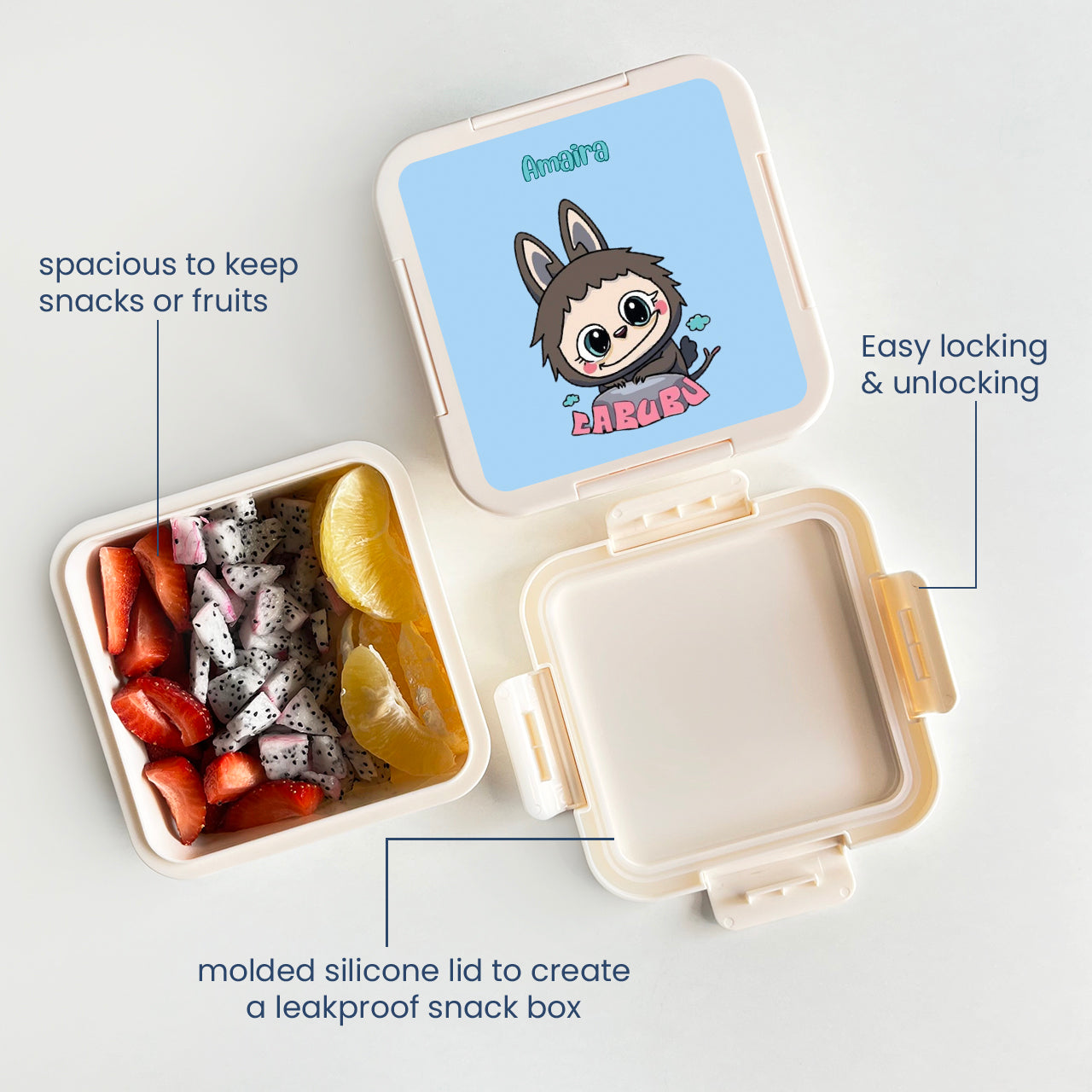 Custom Snack Box & Lunch Box for kids - Labubu Design