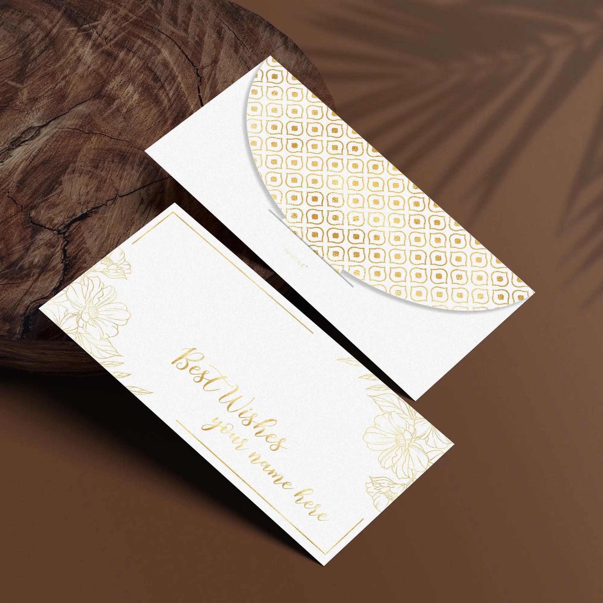 Luxe Money Envelopes -Golden Elegance- Set of 20 - Chatterbox Labels