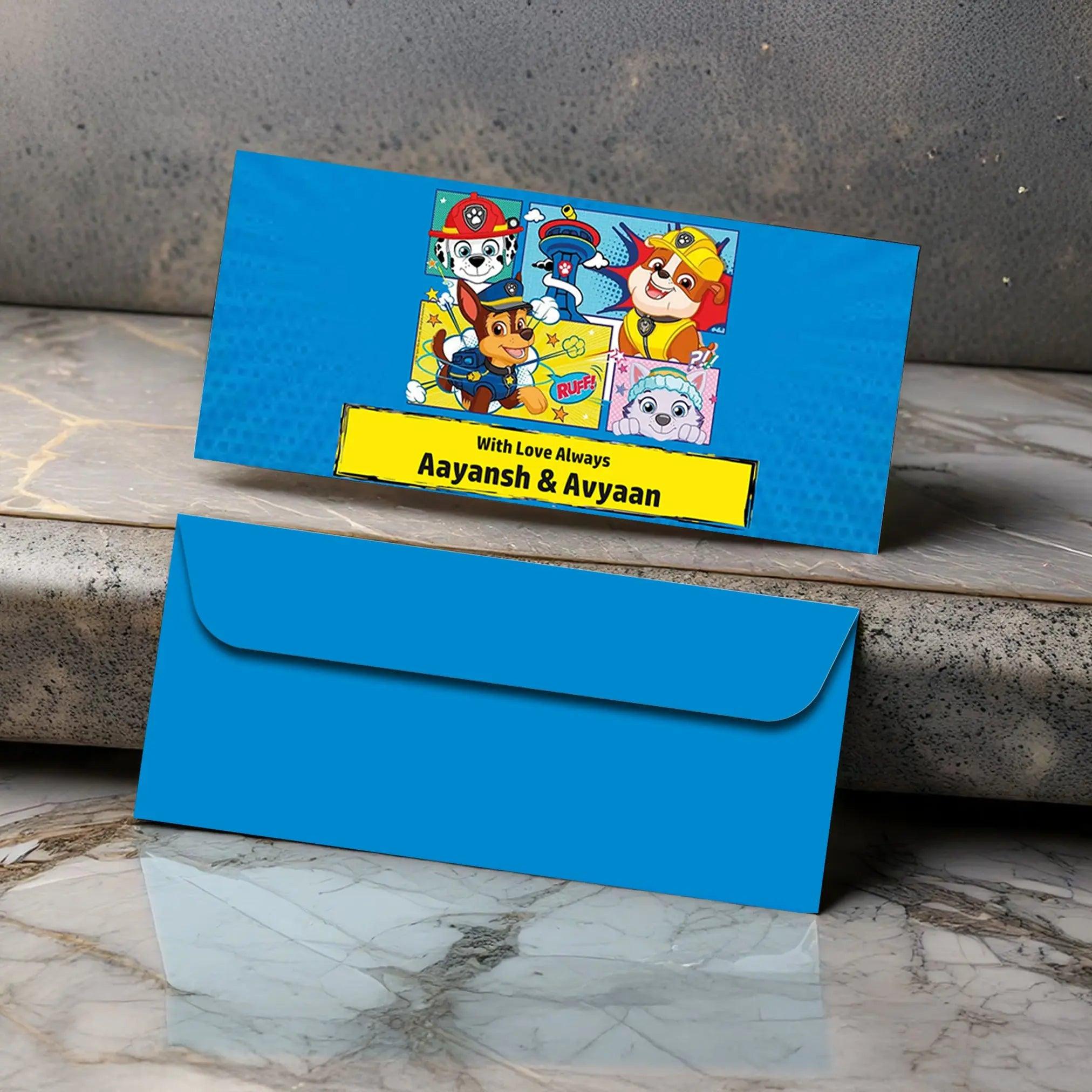 Money Envelopes - Paw Patrol - Set of 20 Chatterbox Labels