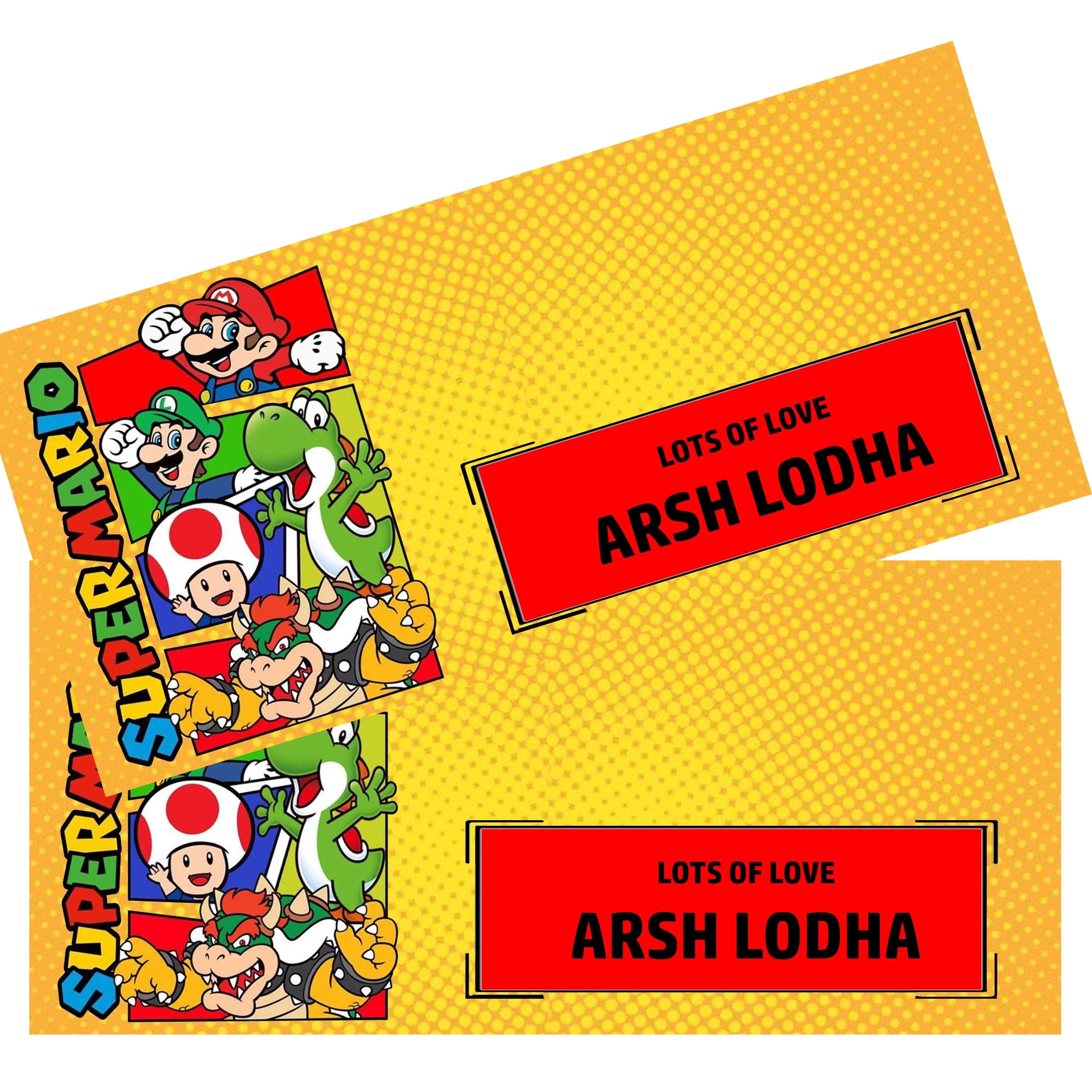 Money Envelopes - Super Mario - Set of 20 Chatterbox Labels
