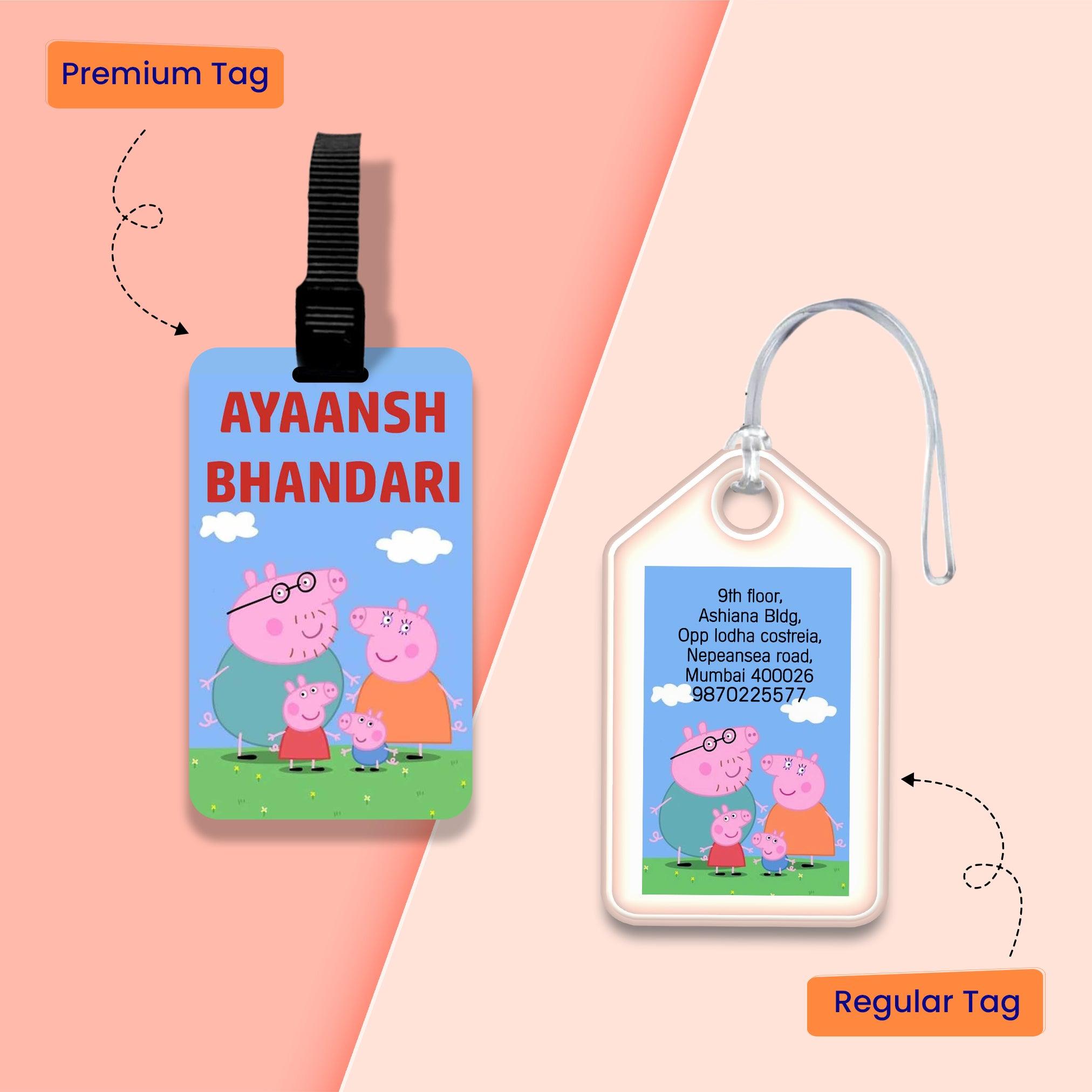 Bag Tags Peppa Pig - Set of 5