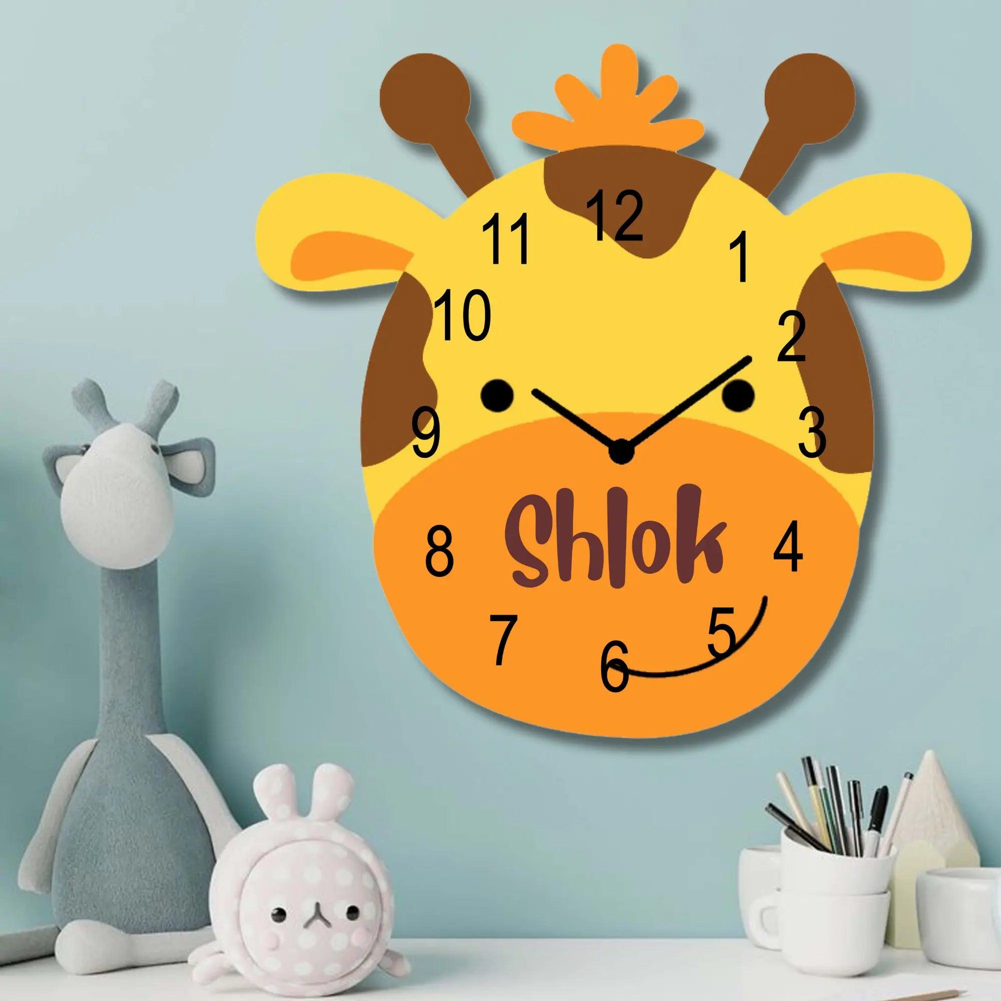 Personalised Acrylic Wall Clock - Neck of Time Chatterbox Labels