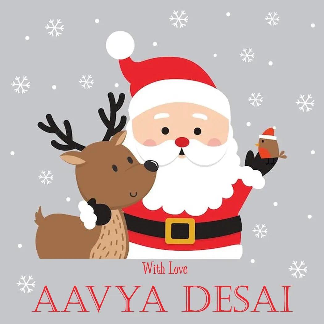 Personalised Christmas Gift Tags - Cute Santa - Set of 10 - Chatterbox Labels