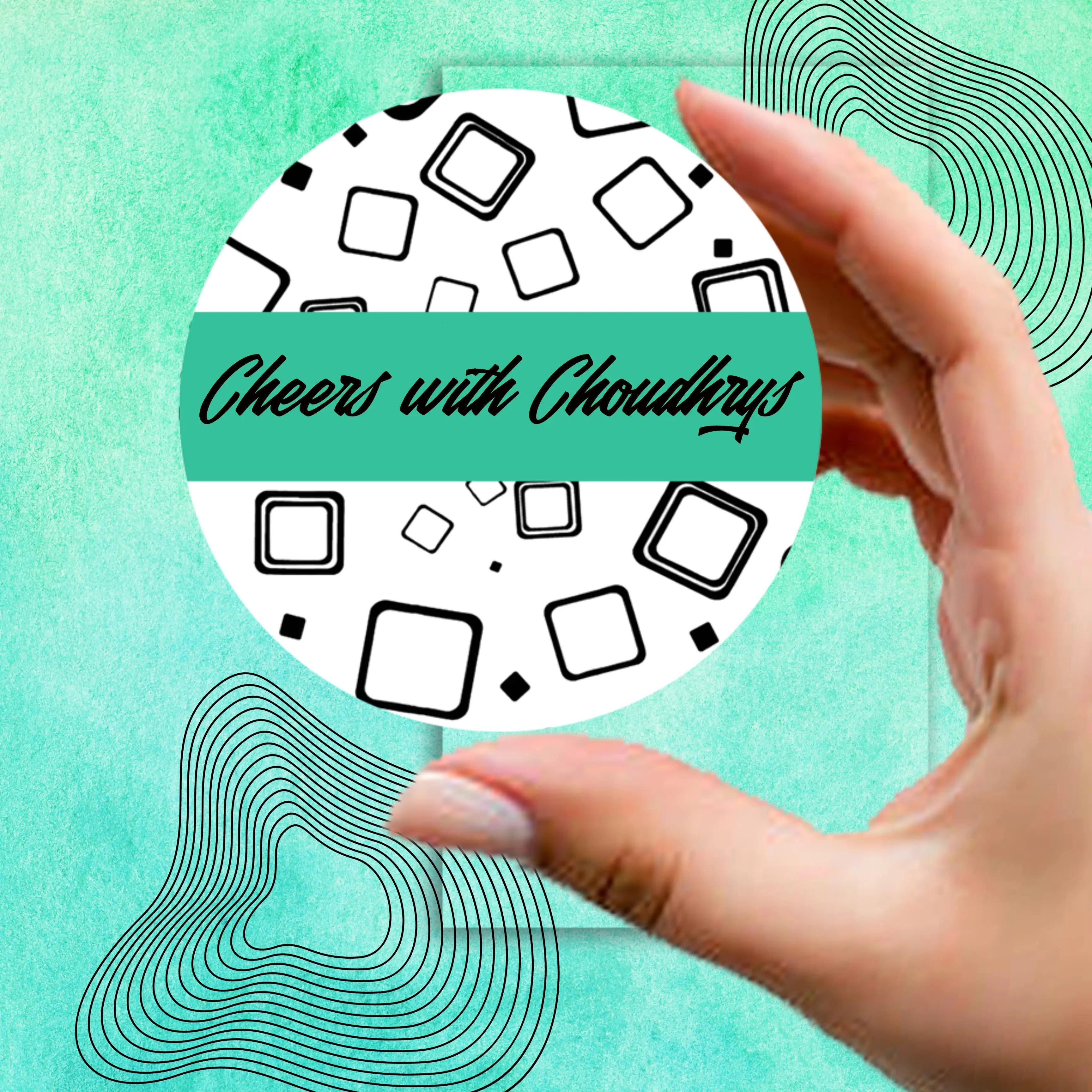 Personalised Coasters - Cubes Design - Set of 6 Chatterbox Labels