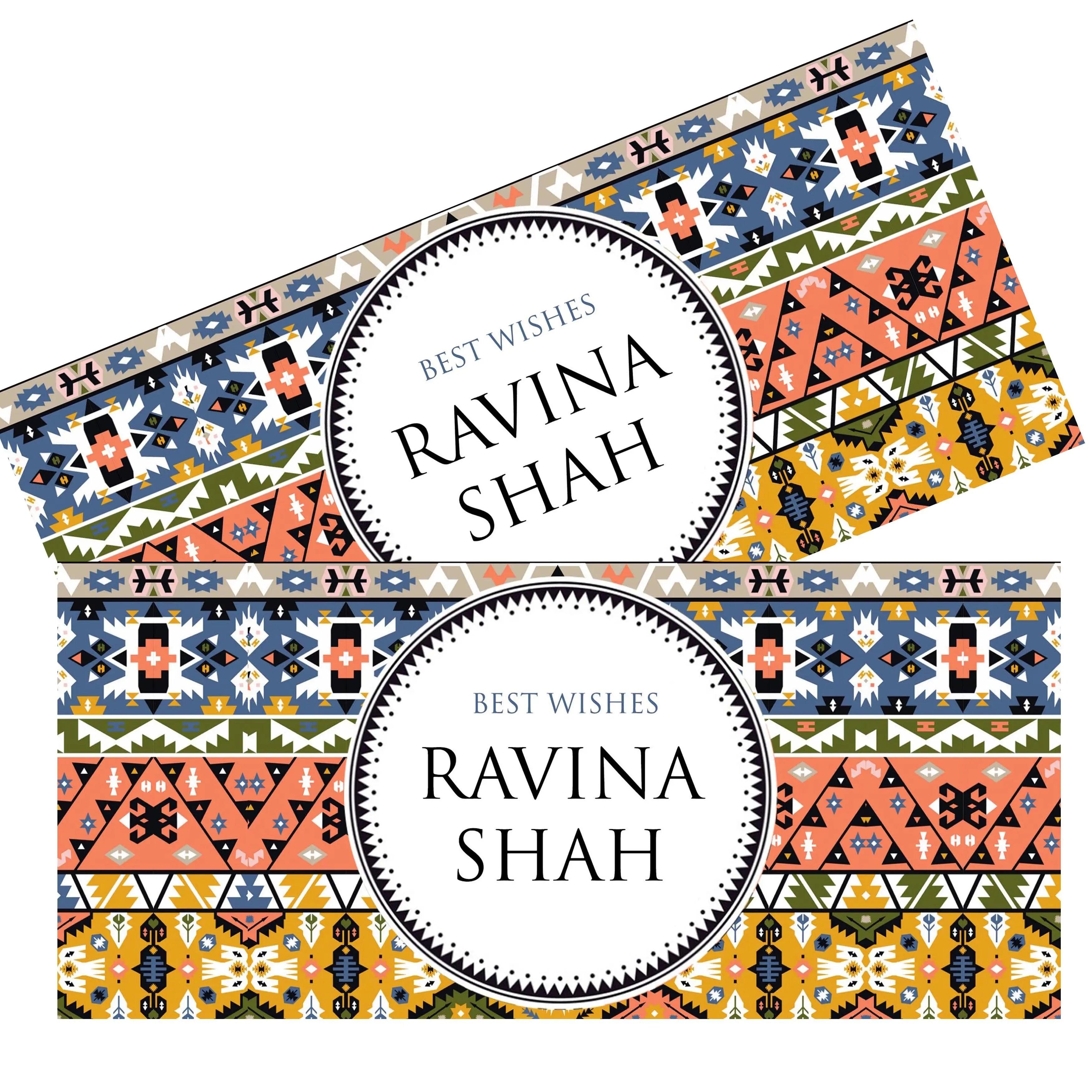 Personalised Money Envelopes - Aztec Theme- Set of 20 Chatterbox Labels