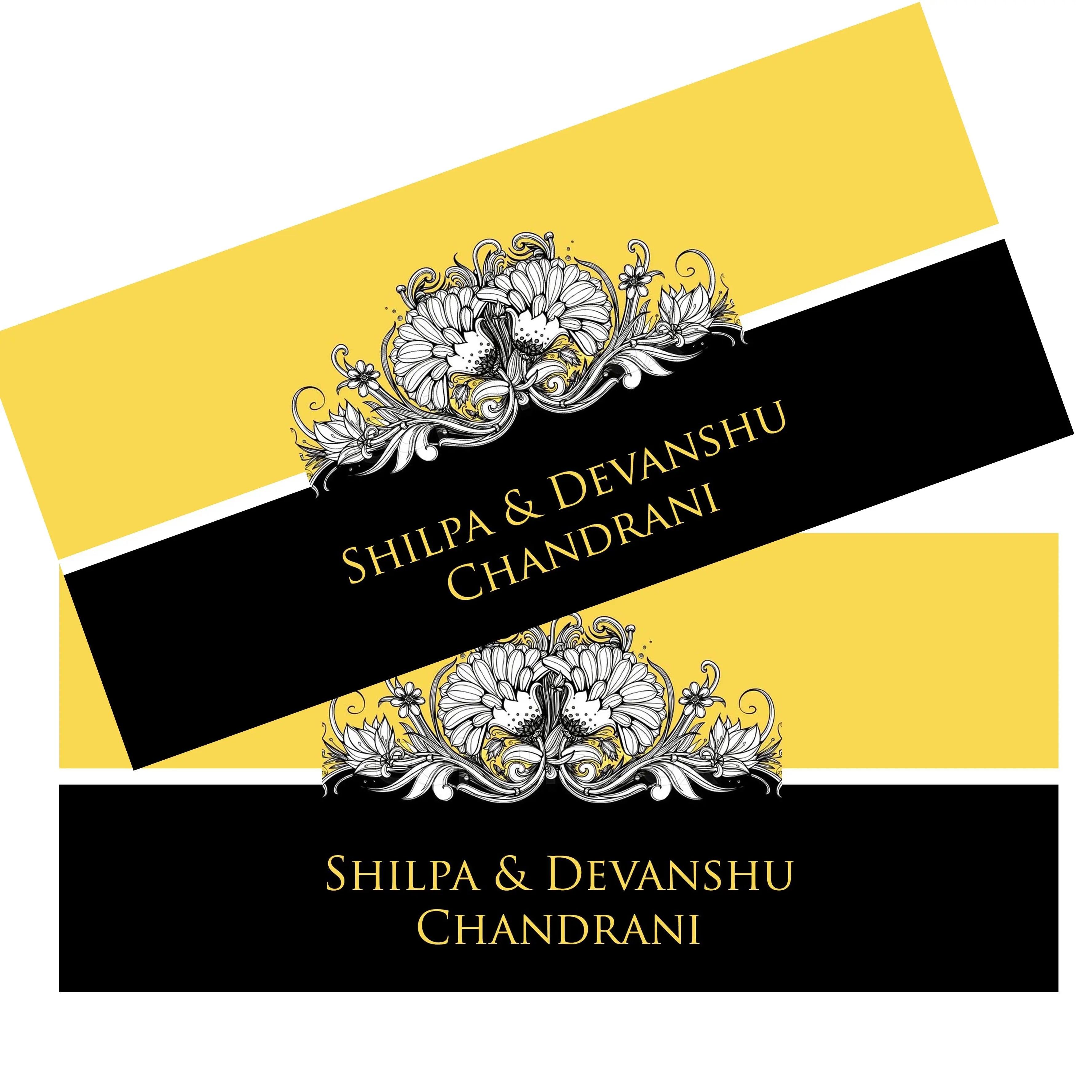 Personalised Money Envelopes - Contrast Floral Theme - Set of 20 Chatterbox Labels