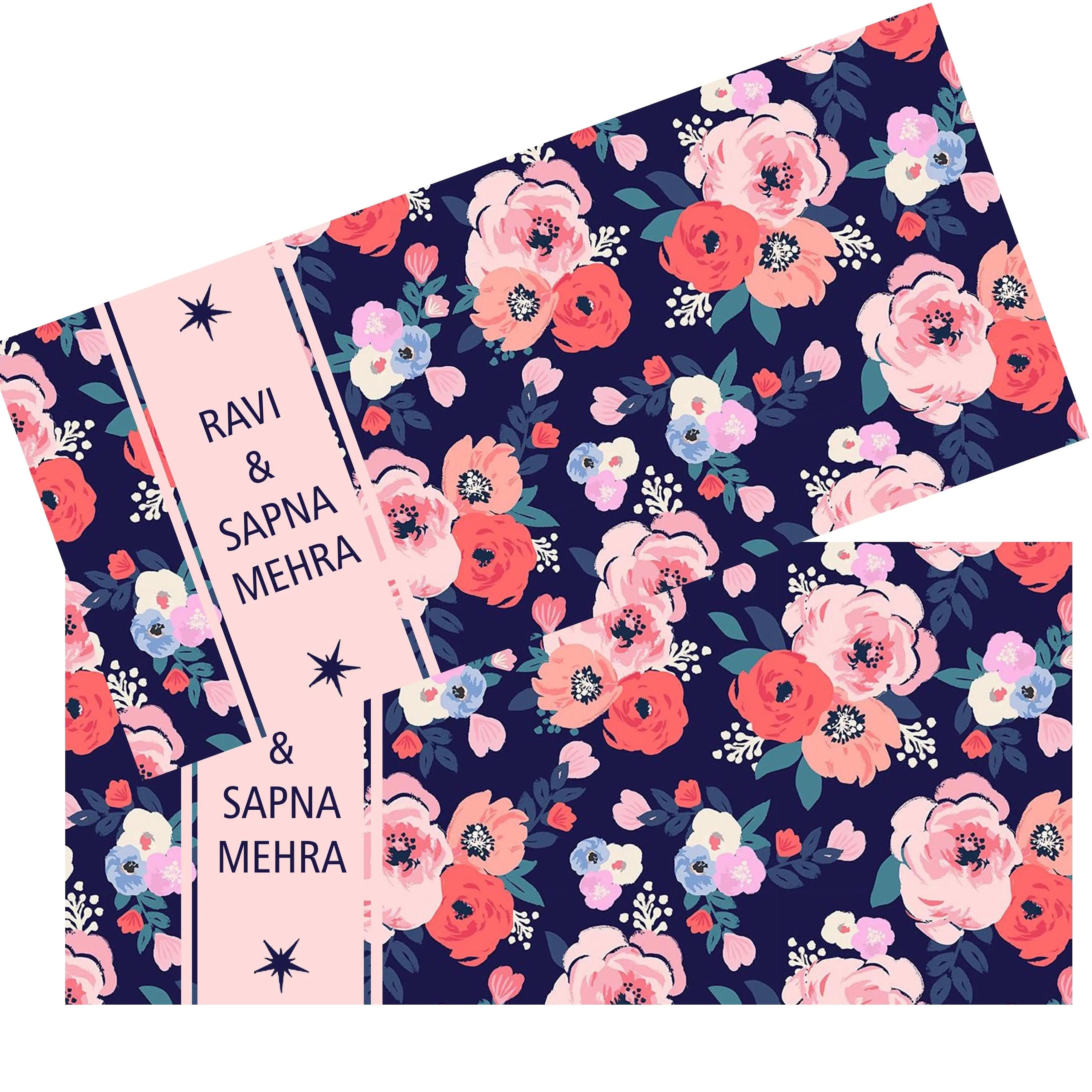 Personalised Money Envelopes - Floral Design- Set of 20 Chatterbox Labels