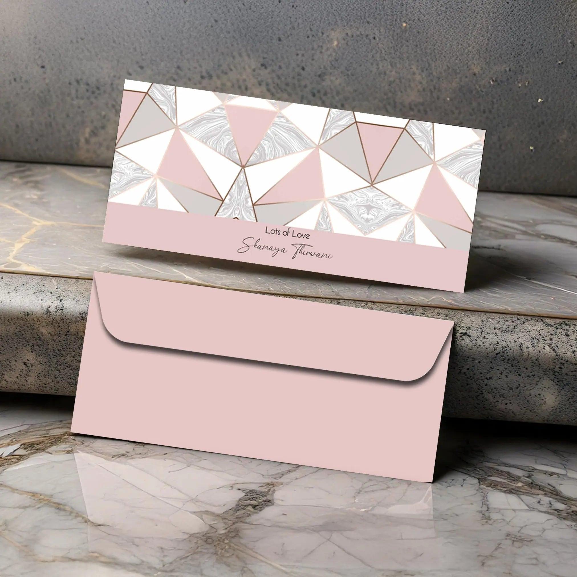 Personalised Money Envelopes - Marble Prism Theme - Set of 20 Chatterbox Labels
