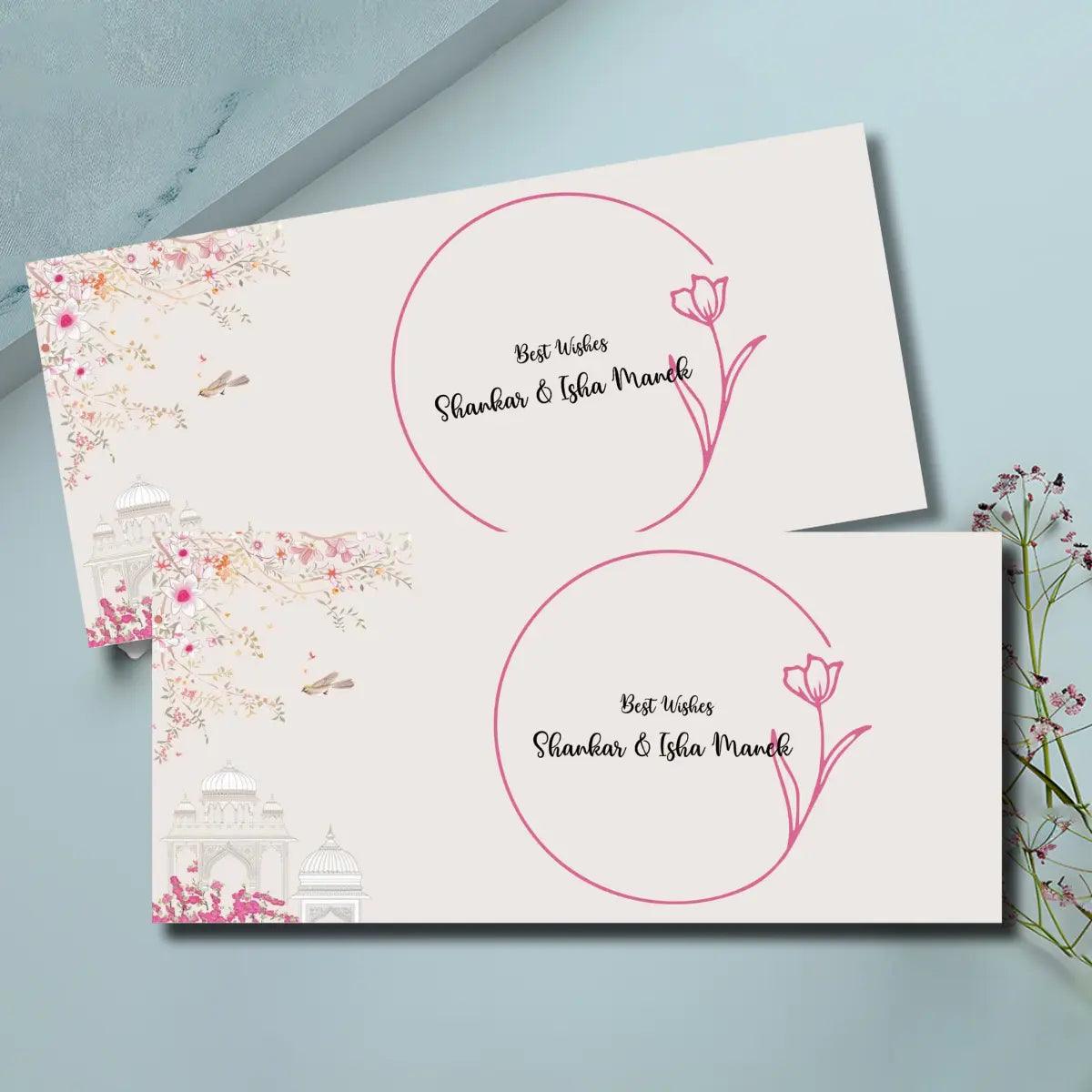 Personalised Money Envelopes - Palace In Blooms - Set of 20 Chatterbox Labels