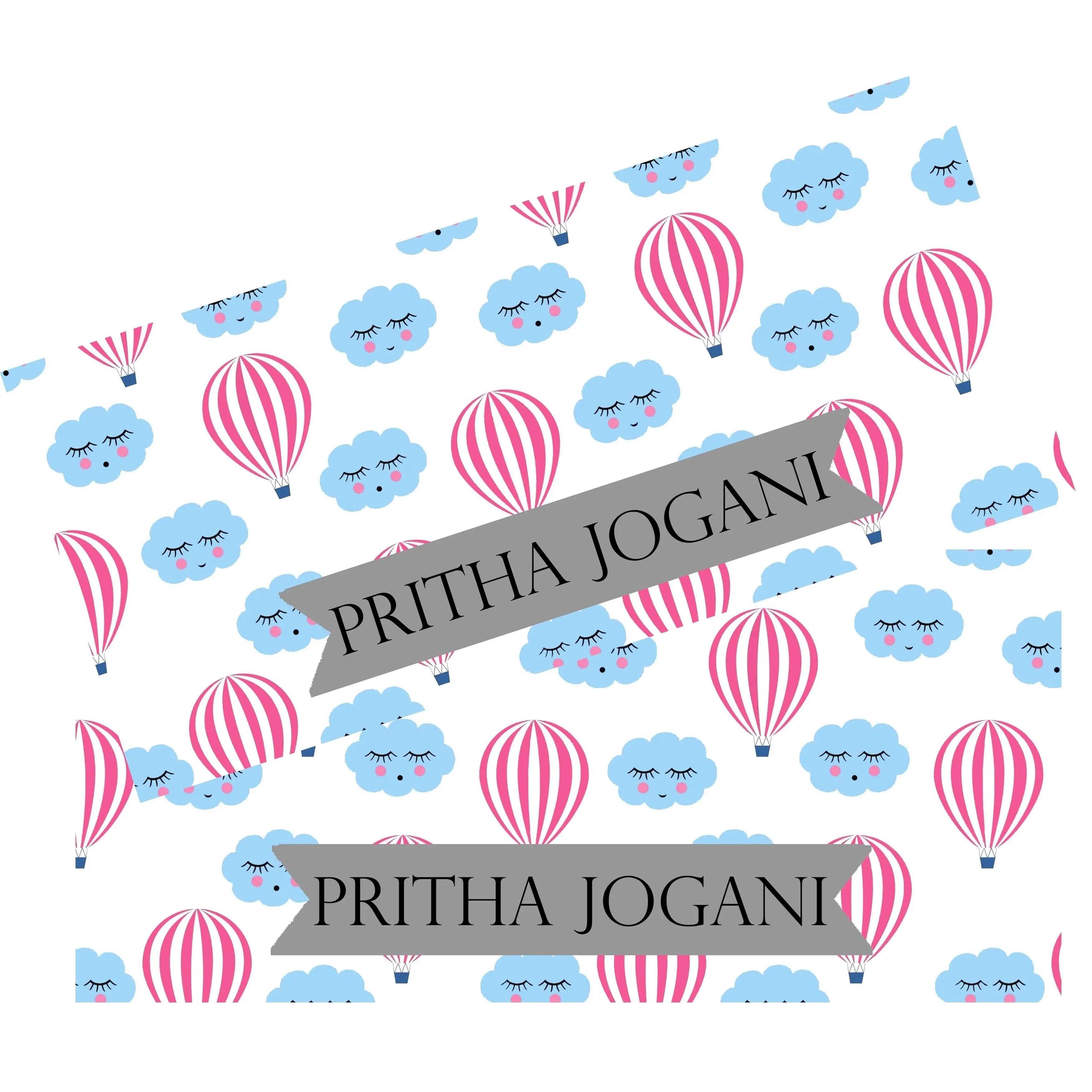 Personalised Money Envelopes - Pastel Hot Air Balloon Theme - Set of 20
