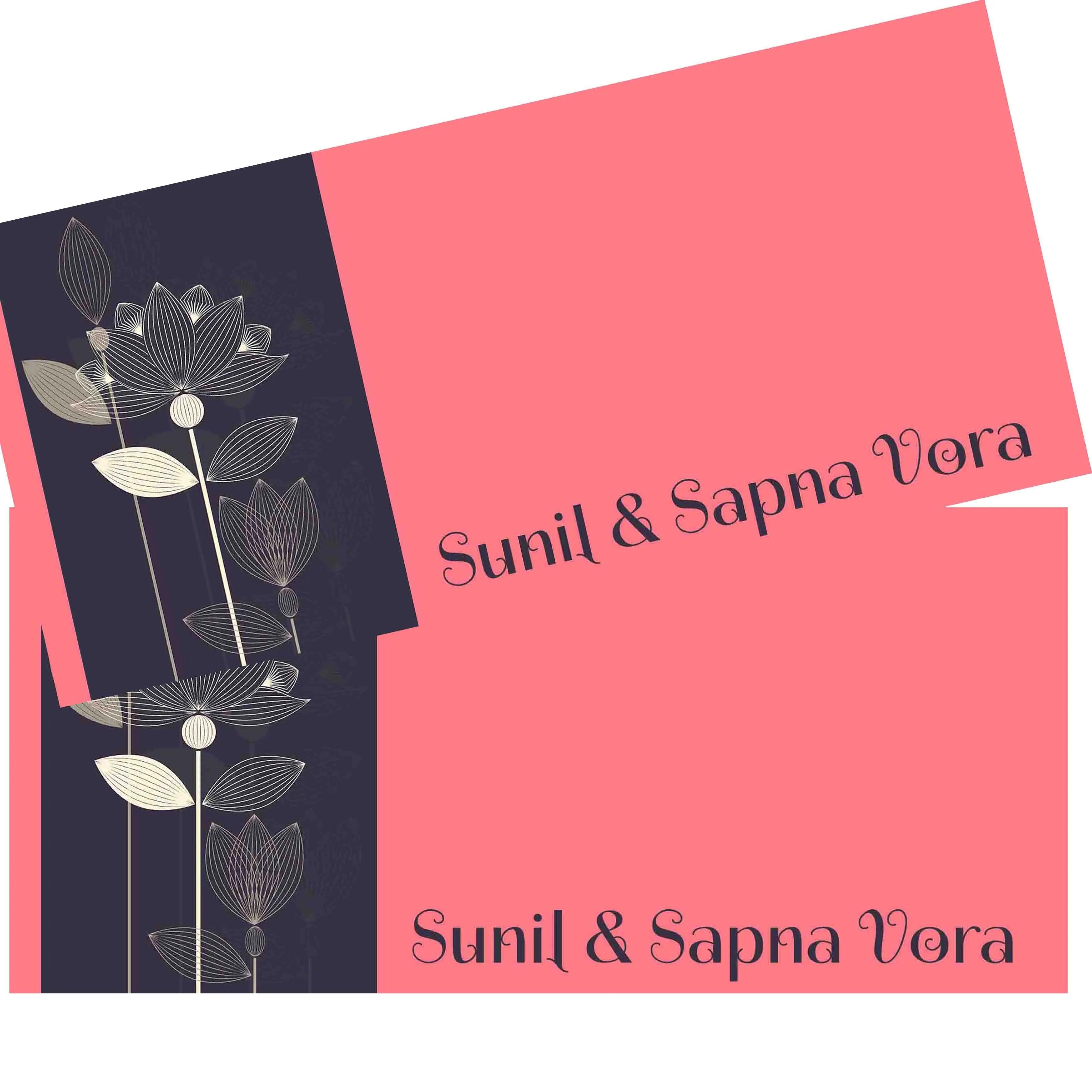 Personalised Money Envelopes Pink Lotus - Set of 20 Chatterbox Labels