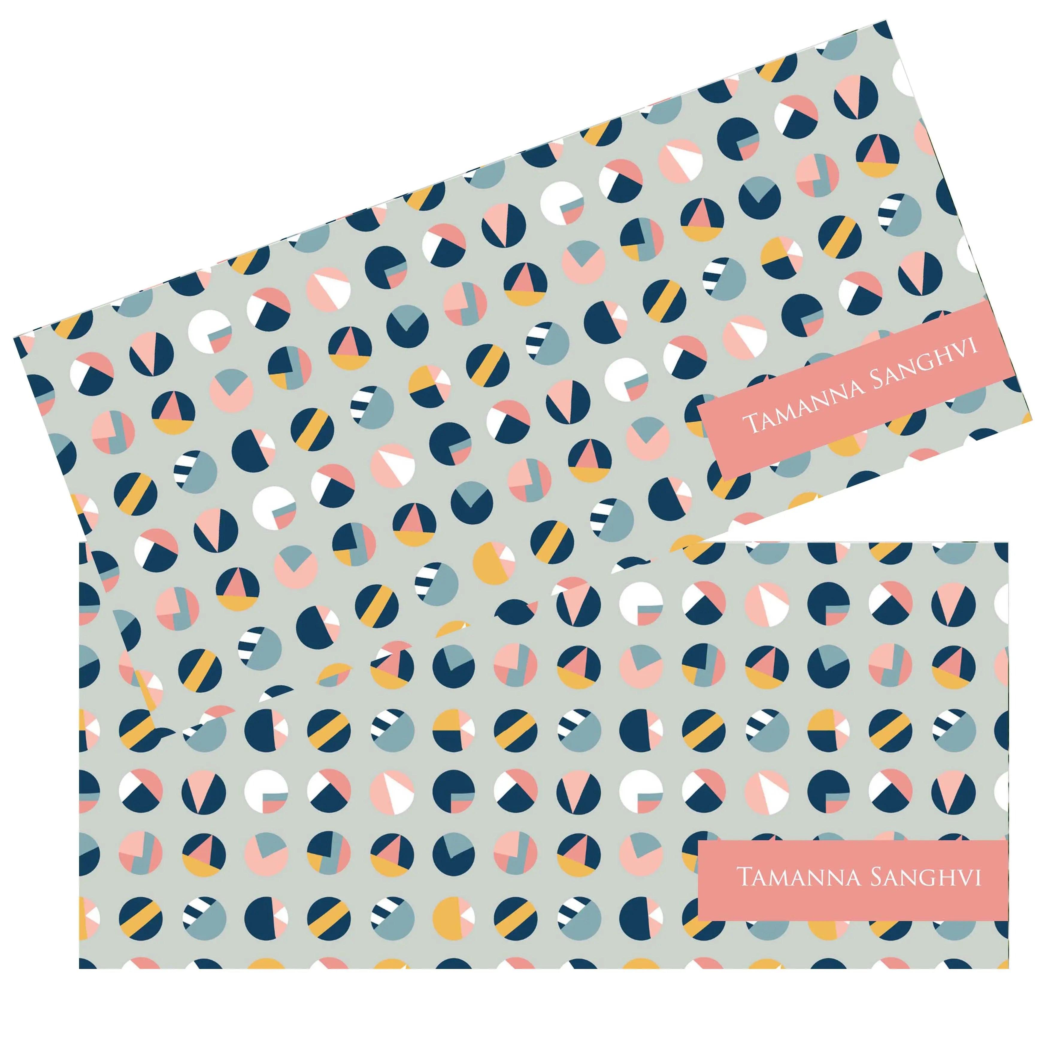 Personalised Money Envelopes - Polka Theme - Set of 20 Chatterbox Labels