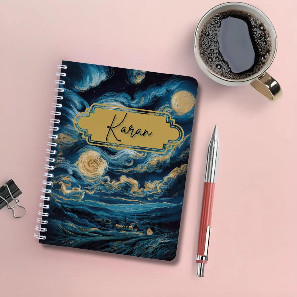 Personalised Notebook - A5 size - Lunar Dreams Chatterbox Labels
