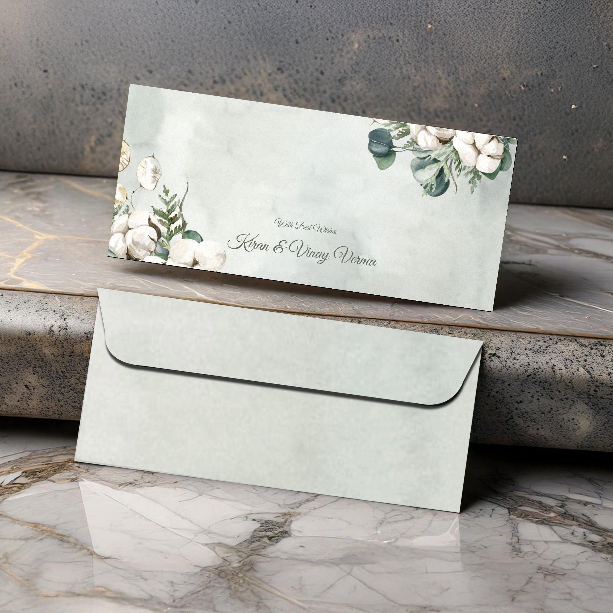 Personalised Money Envelopes - Green Haven - Set of 20