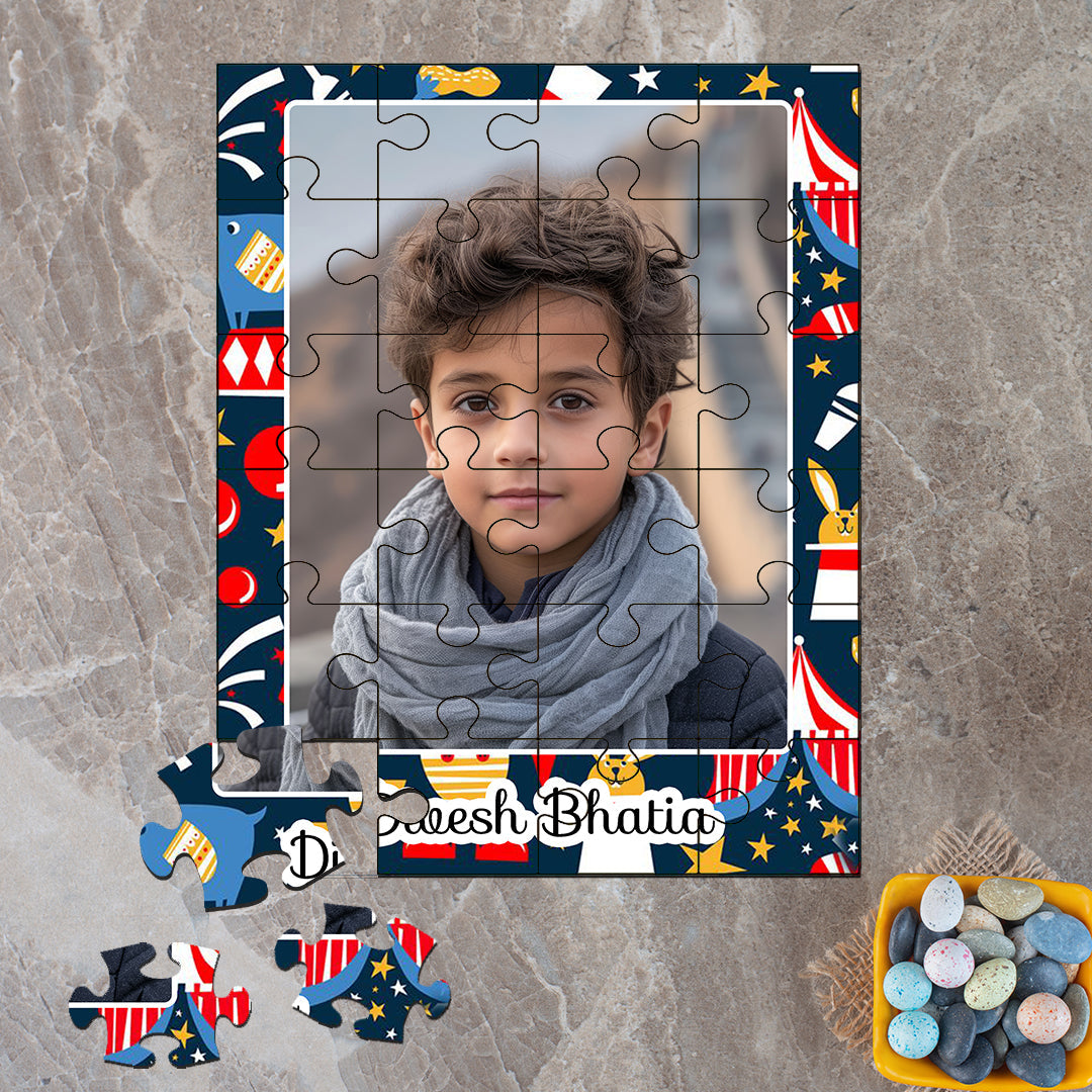 Custom Acrylic Photo Puzzle - Carnival Clicks Design