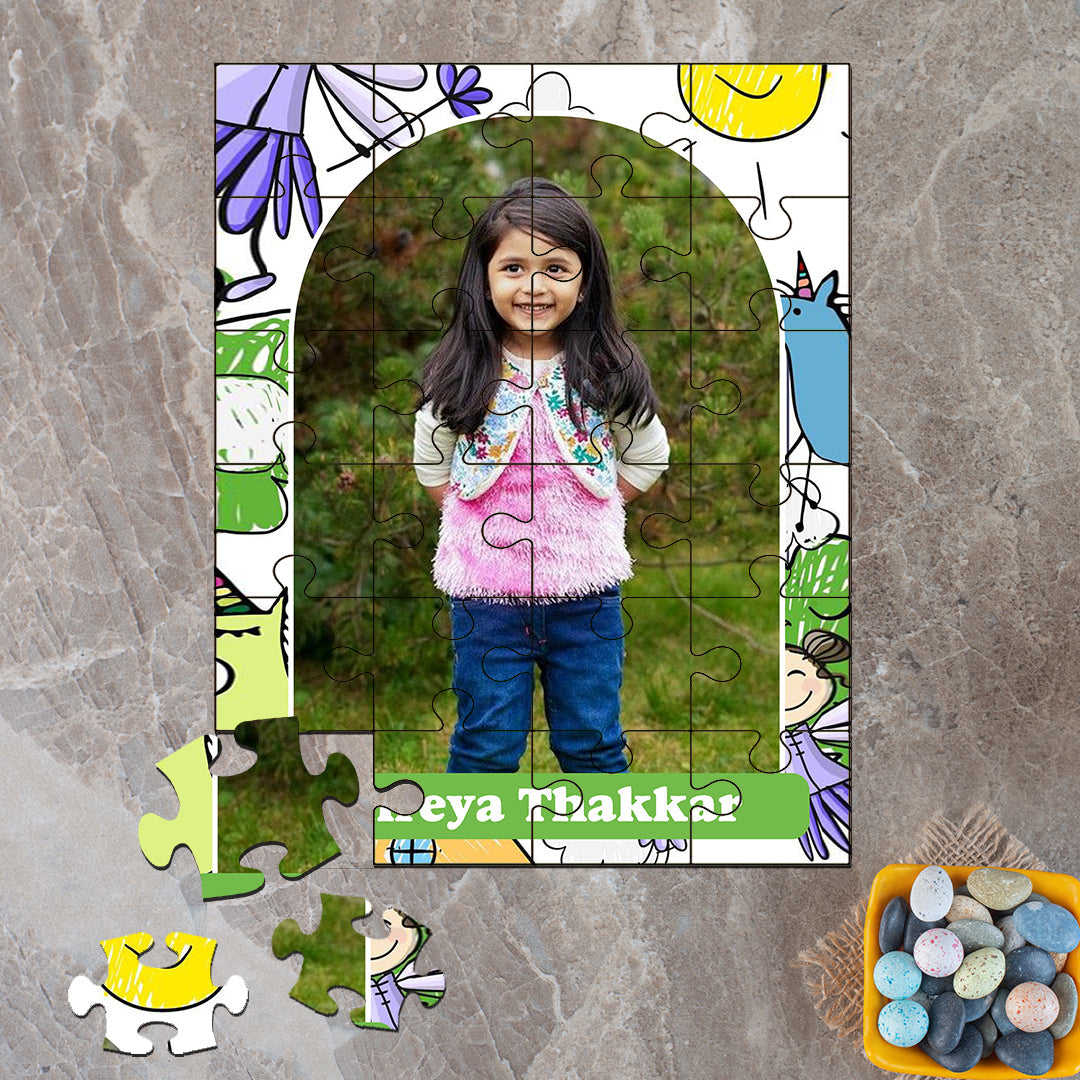Custom Acrylic Photo Puzzle - Floral Theme