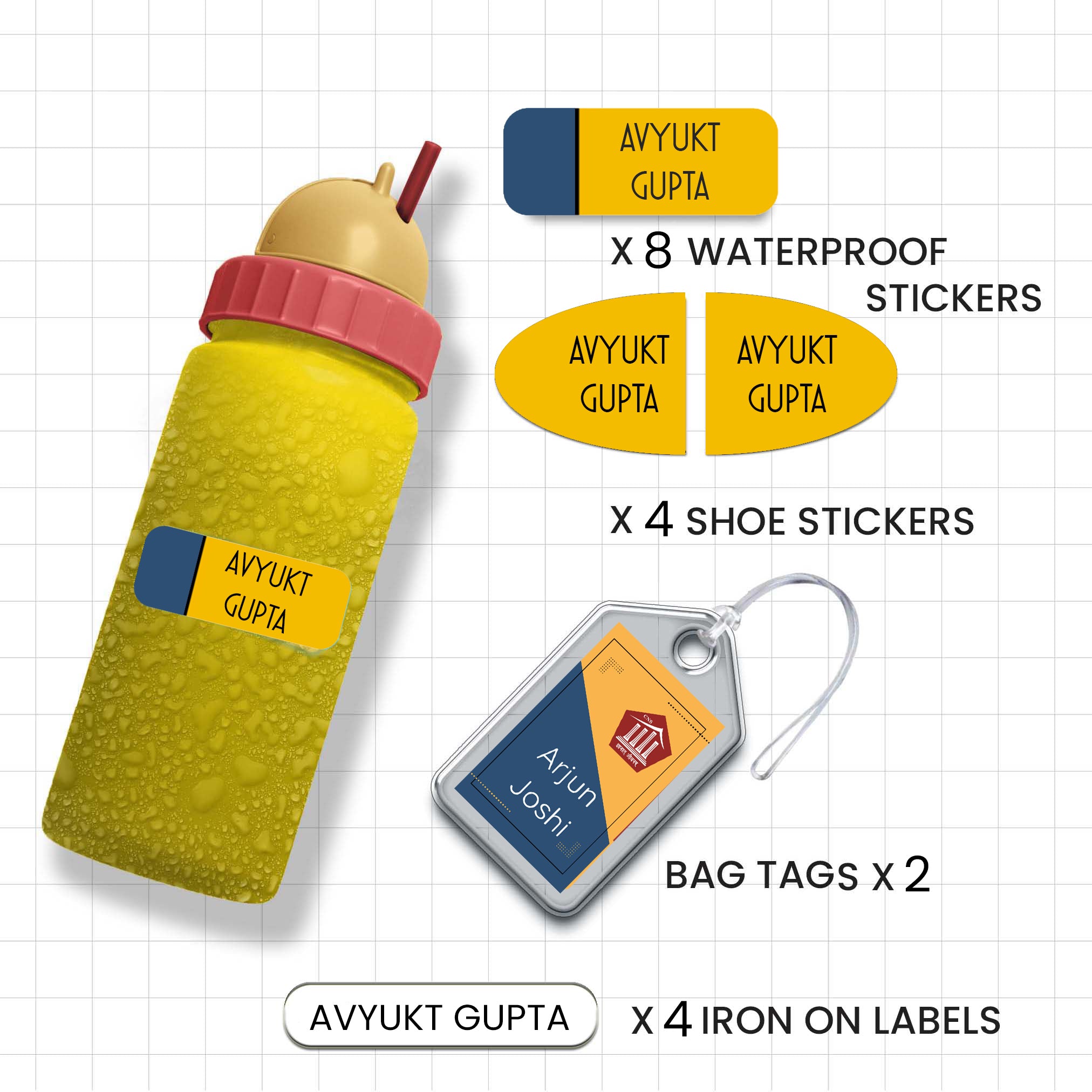 Personalized School Labels Pack