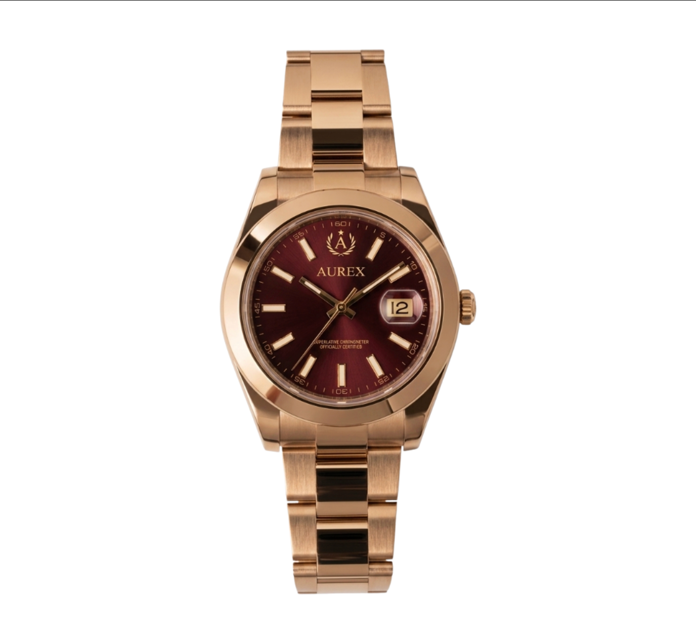 Aurex Textured Bronze Chronograph