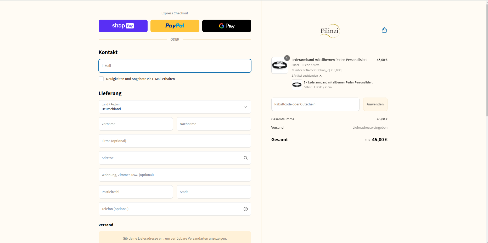 Product list