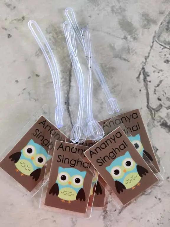 Bag Tags Turquoise Design - Set of 5 Chatterbox Labels
