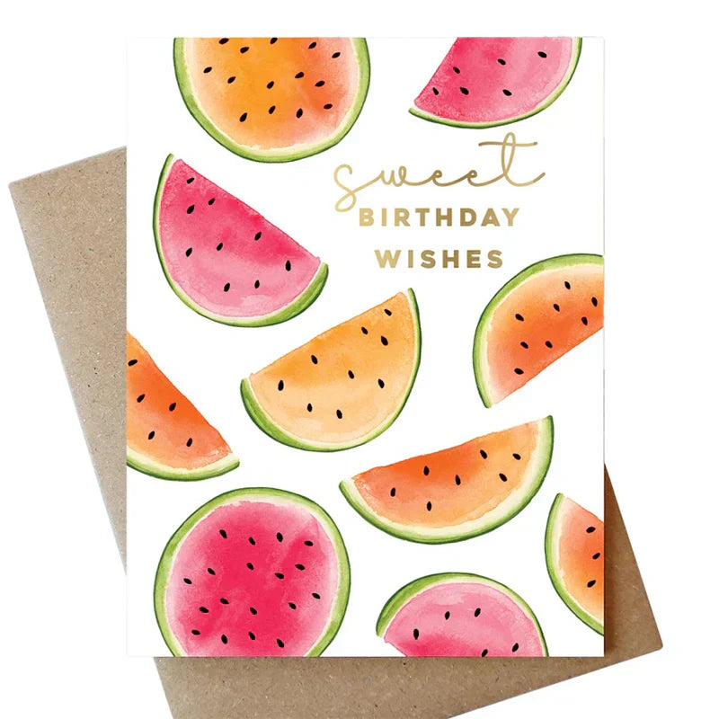 Watermelon Birthday Card