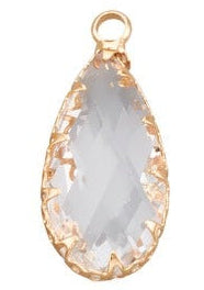 Teardrop Glass Charm