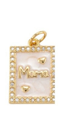 "Mama" Rectangle Charm