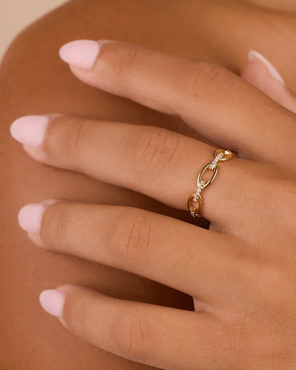 Sterling Silver Open Chain Link Ring